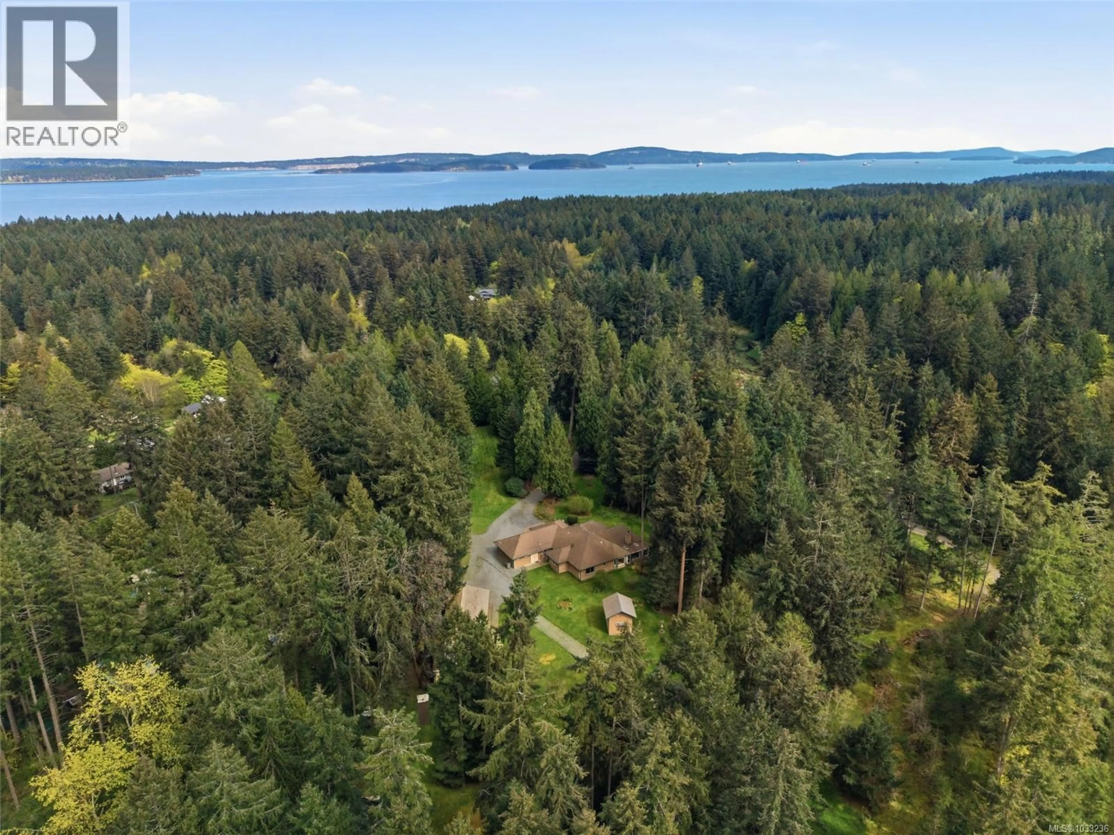 A pic from outside/outdoor area/front of a property/back of a property/a pic from drone, water/lake/river/ocean view for 3215 GRAHAM ROAD, Ladysmith British Columbia V9G1C9