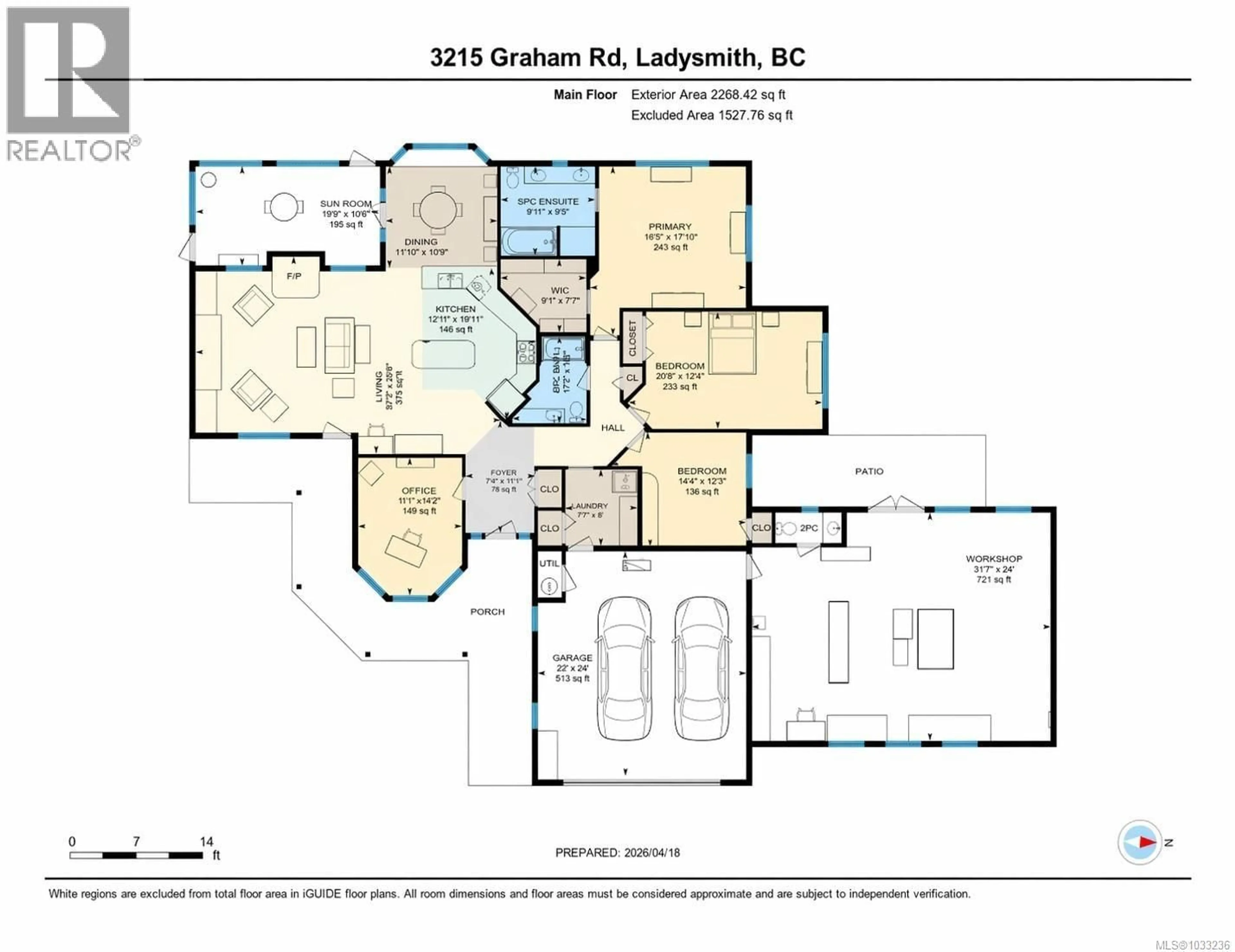 Floor plan for 3215 GRAHAM ROAD, Ladysmith British Columbia V9G1C9