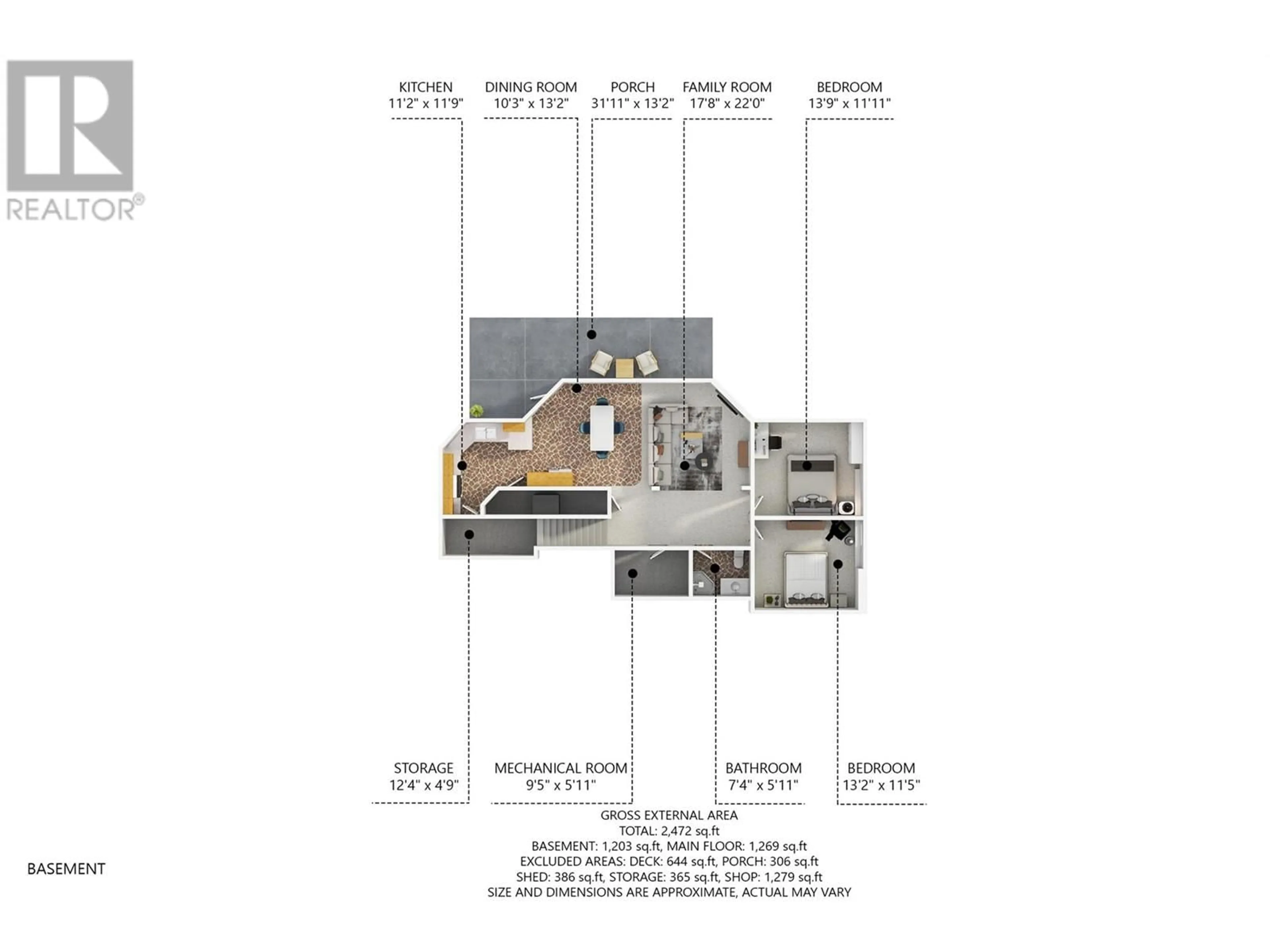 Floor plan for 7119 Grey Canal Road, Vernon British Columbia V1B3S8