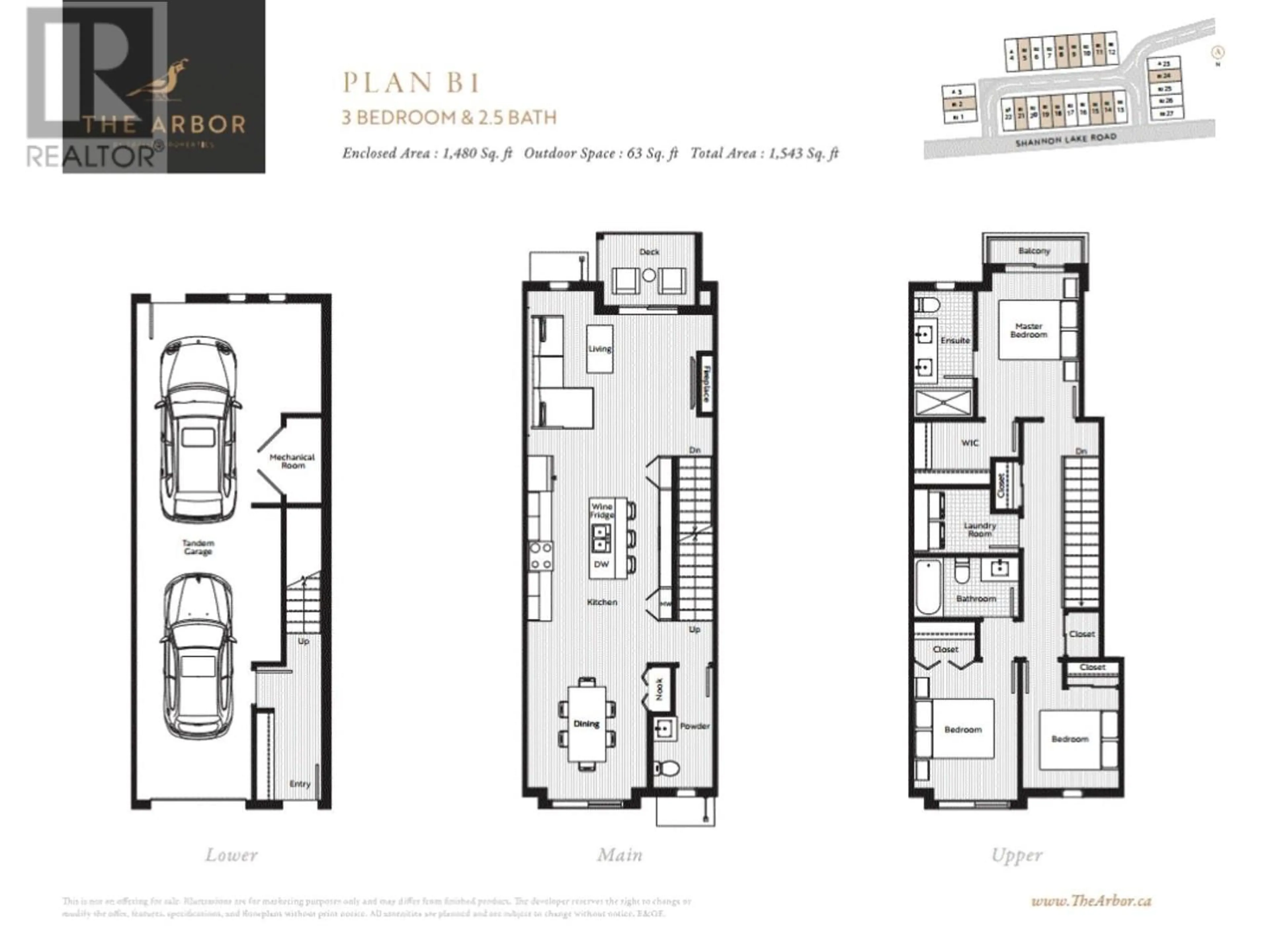 Floor plan for 17 - 1975 SHANNON LAKE ROAD, West Kelowna British Columbia V4T1V5