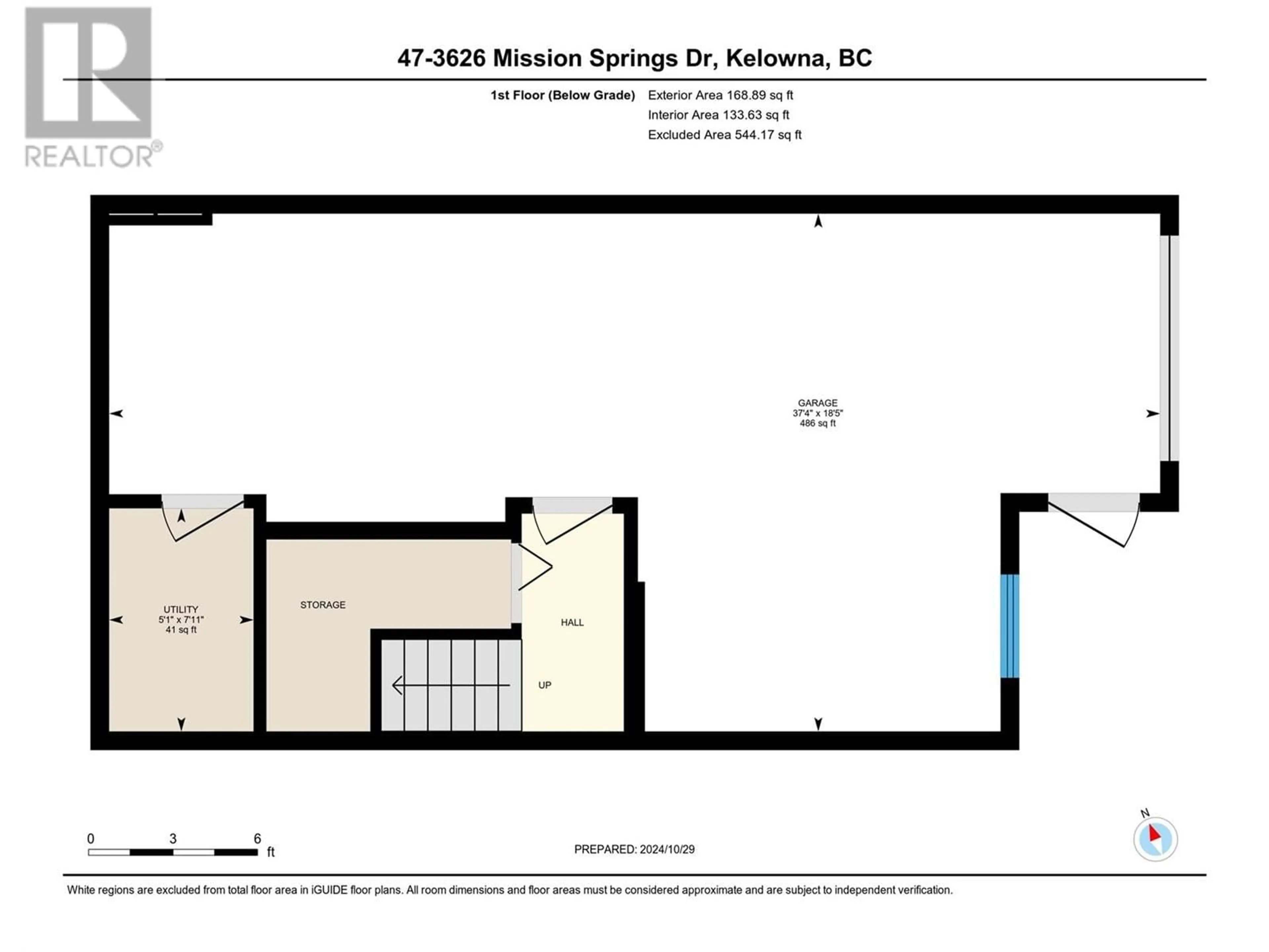 Floor plan for 3626 Mission Springs Drive Unit# 47, Kelowna British Columbia V1W5L1