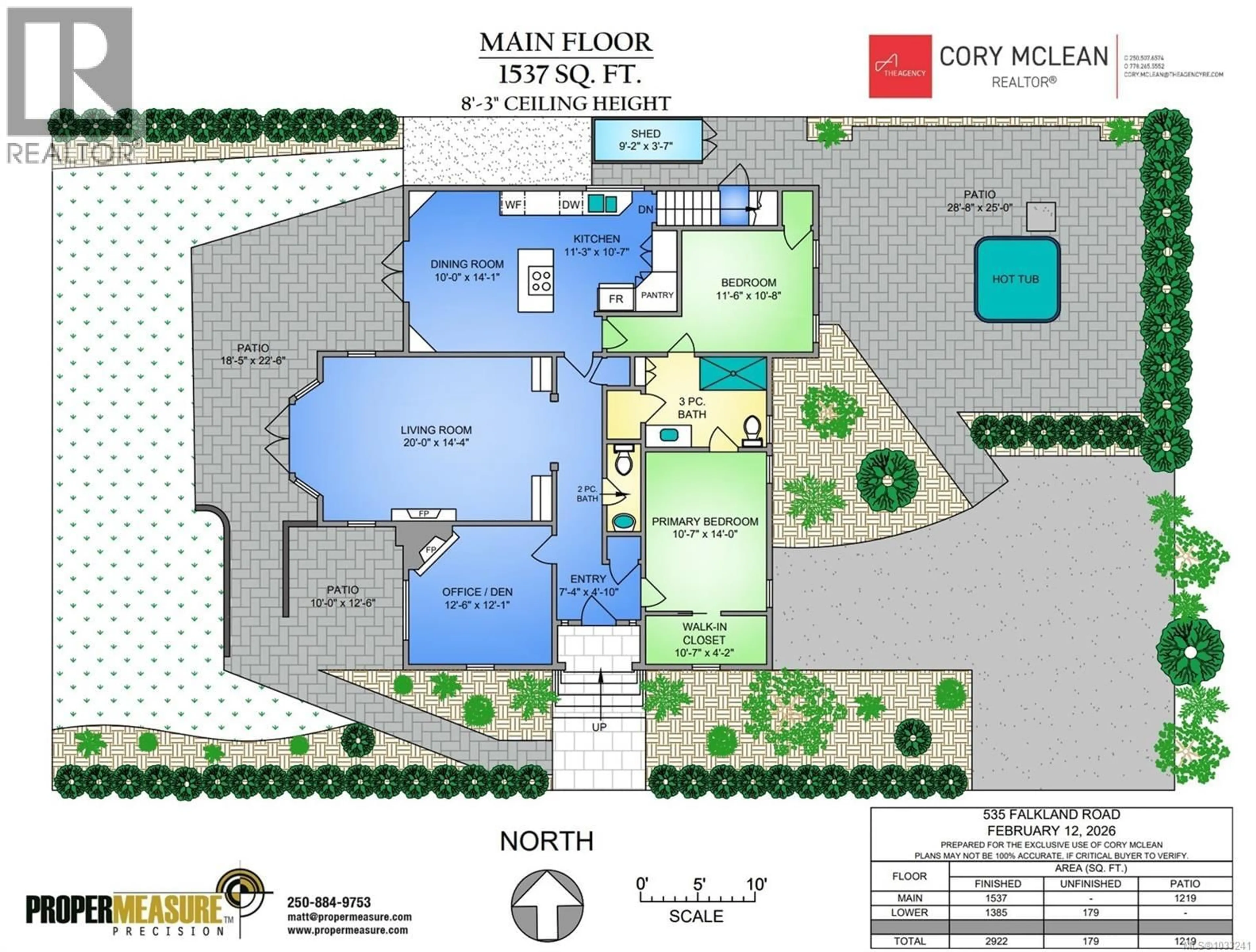 Floor plan for 535 FALKLAND ROAD, Oak Bay British Columbia V8S4L6