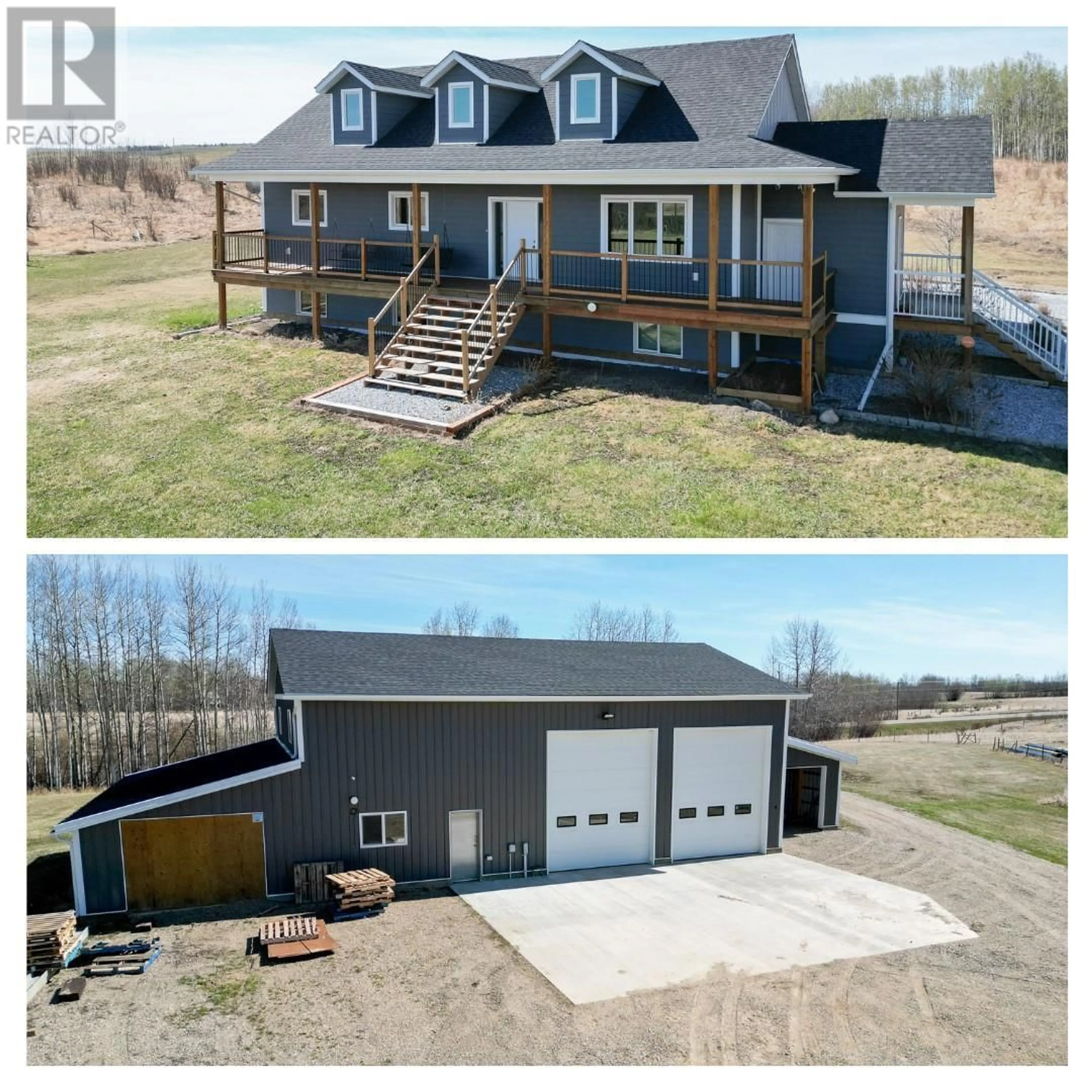 A pic from outside/outdoor area/front of a property/back of a property/a pic from drone, building for 5543 97 HIGHWAY, Dawson Creek British Columbia V0C1B0