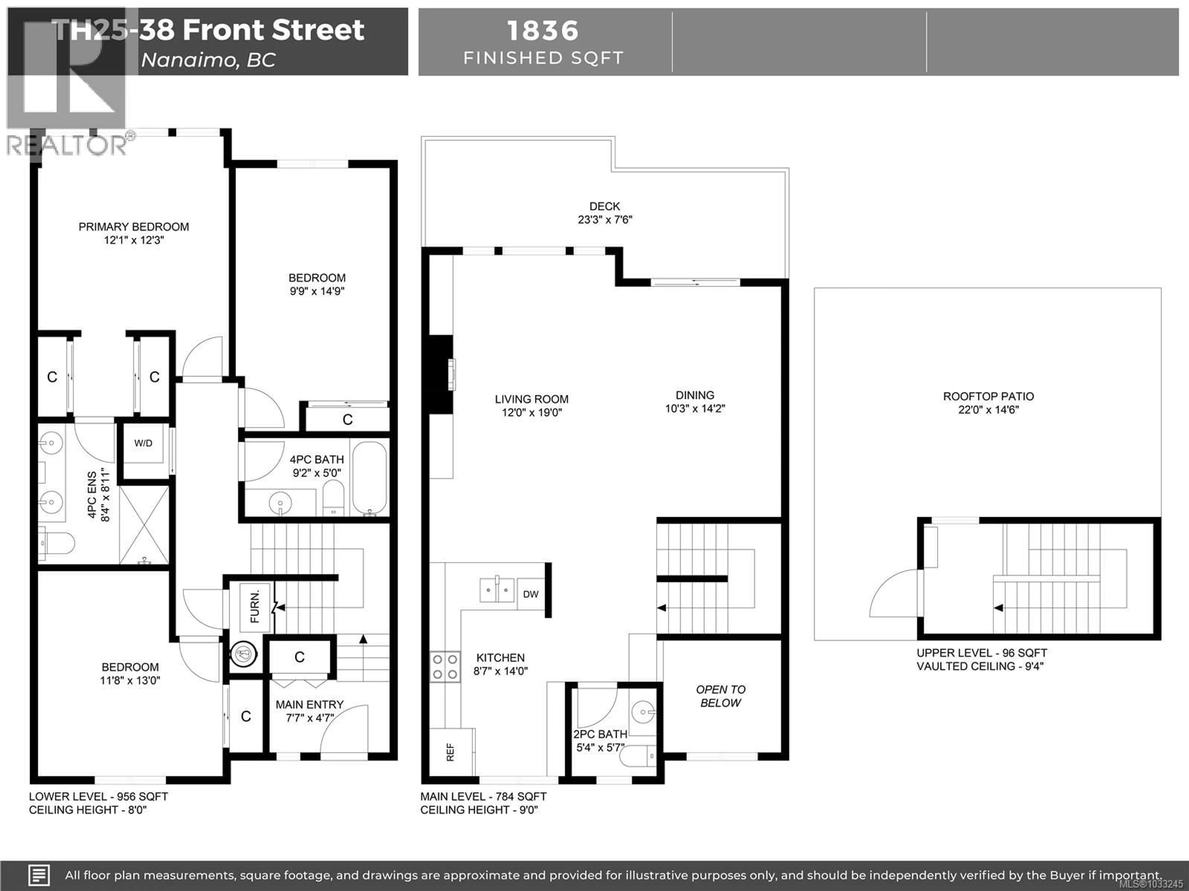 Floor plan for TH25 - 38 FRONT STREET, Nanaimo British Columbia V9R0B8