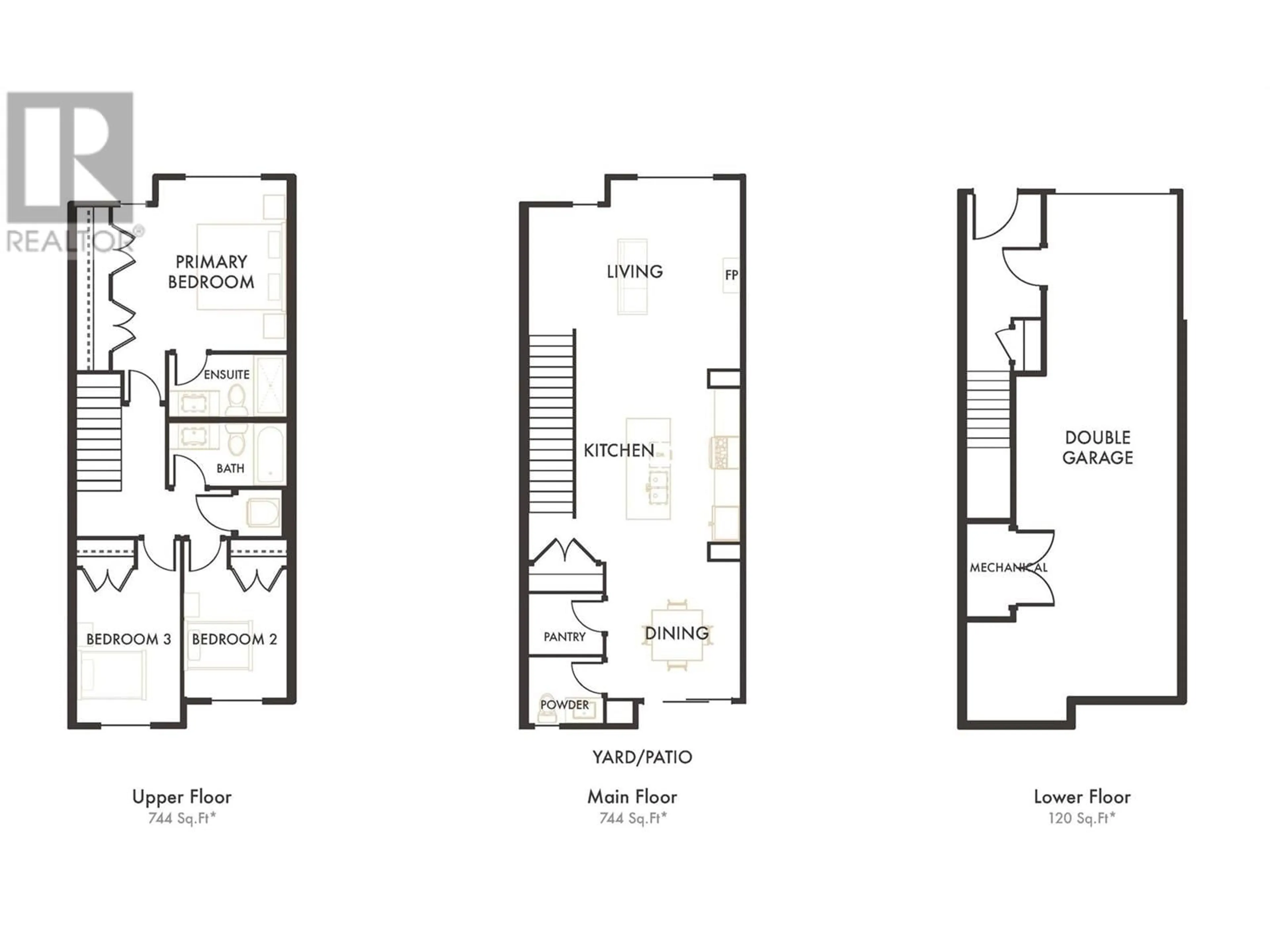 Floor plan for 2835 Canyon Crest Drive Unit# 24, West Kelowna British Columbia V4T0E3