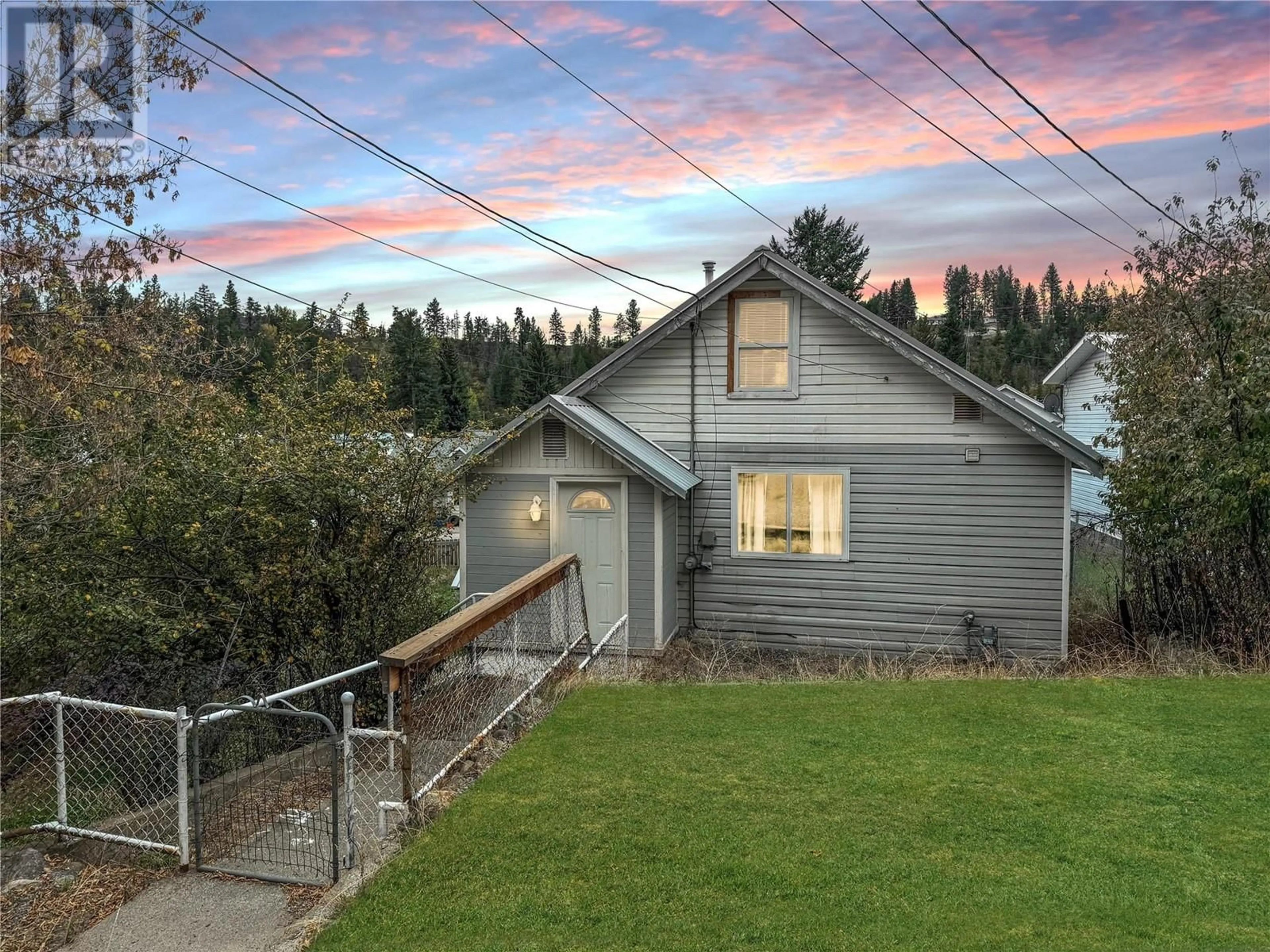 A pic from outside/outdoor area/front of a property/back of a property/a pic from drone, street for 287 Angela Avenue, Princeton British Columbia V0X1W0