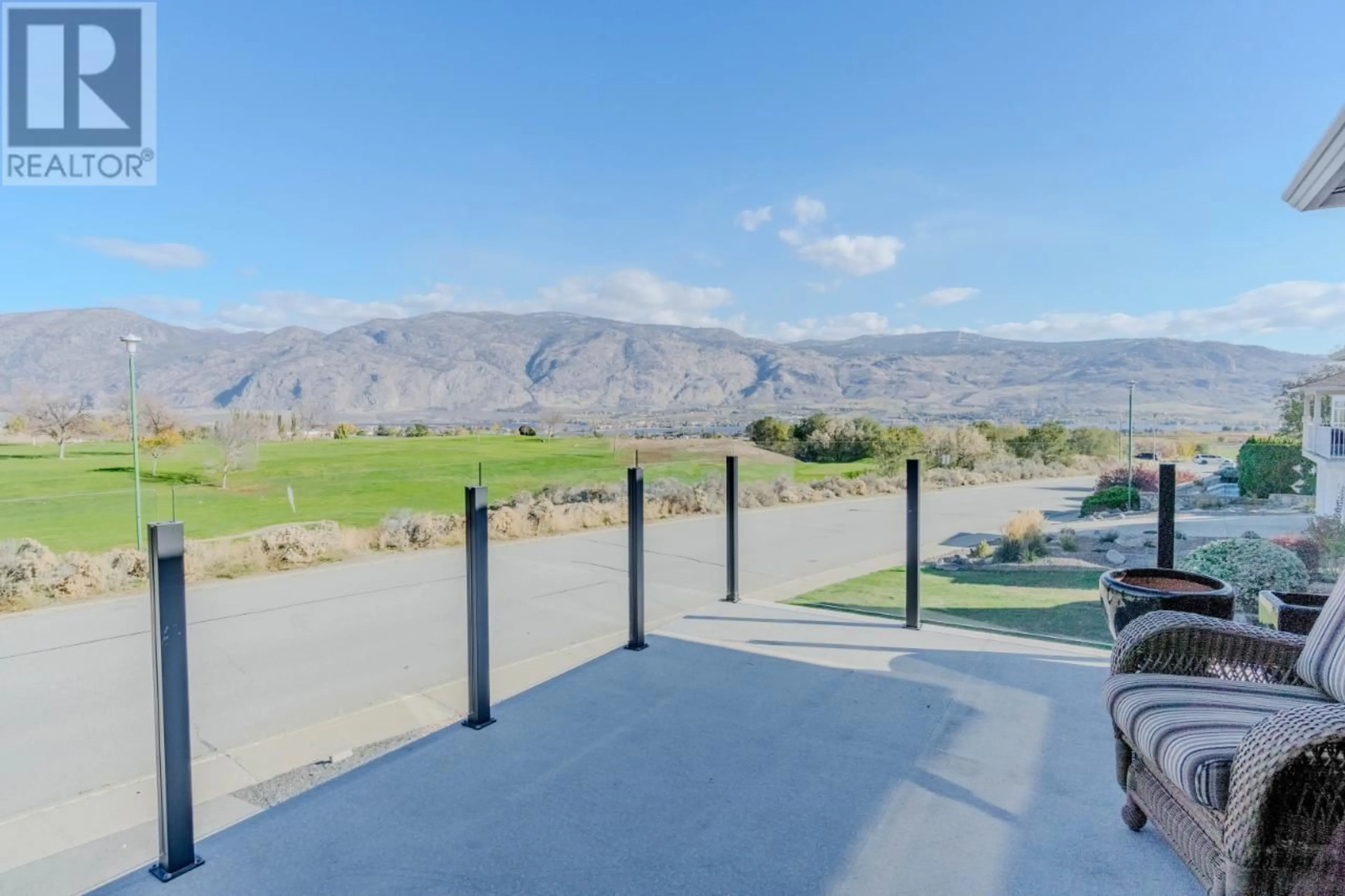 Patio, mountain view for 11706 GOLF COURSE Drive, Osoyoos British Columbia V0H1V4