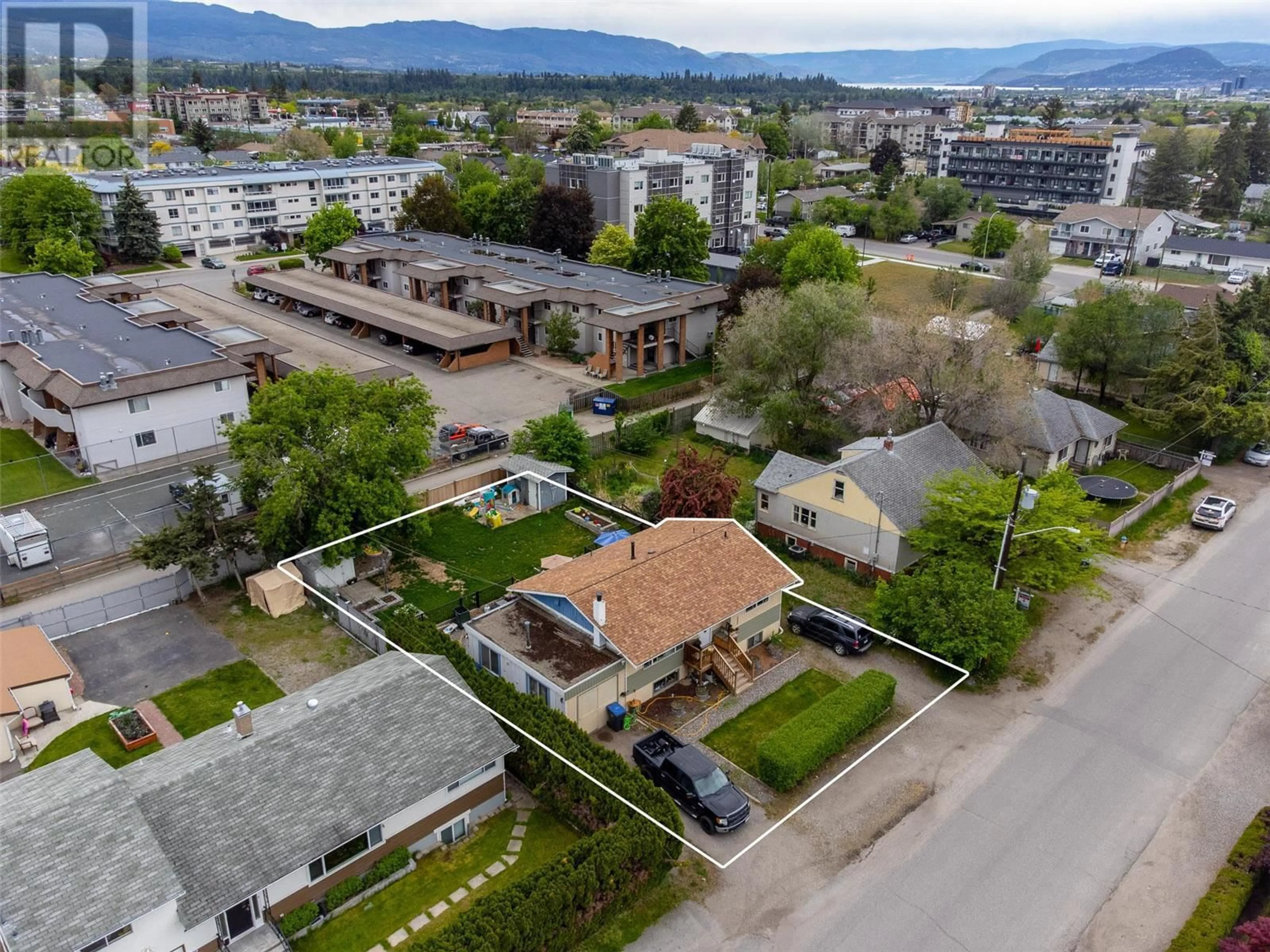 A pic from outside/outdoor area/front of a property/back of a property/a pic from drone, unknown for 235 Ponto Road, Kelowna British Columbia V1X2G2