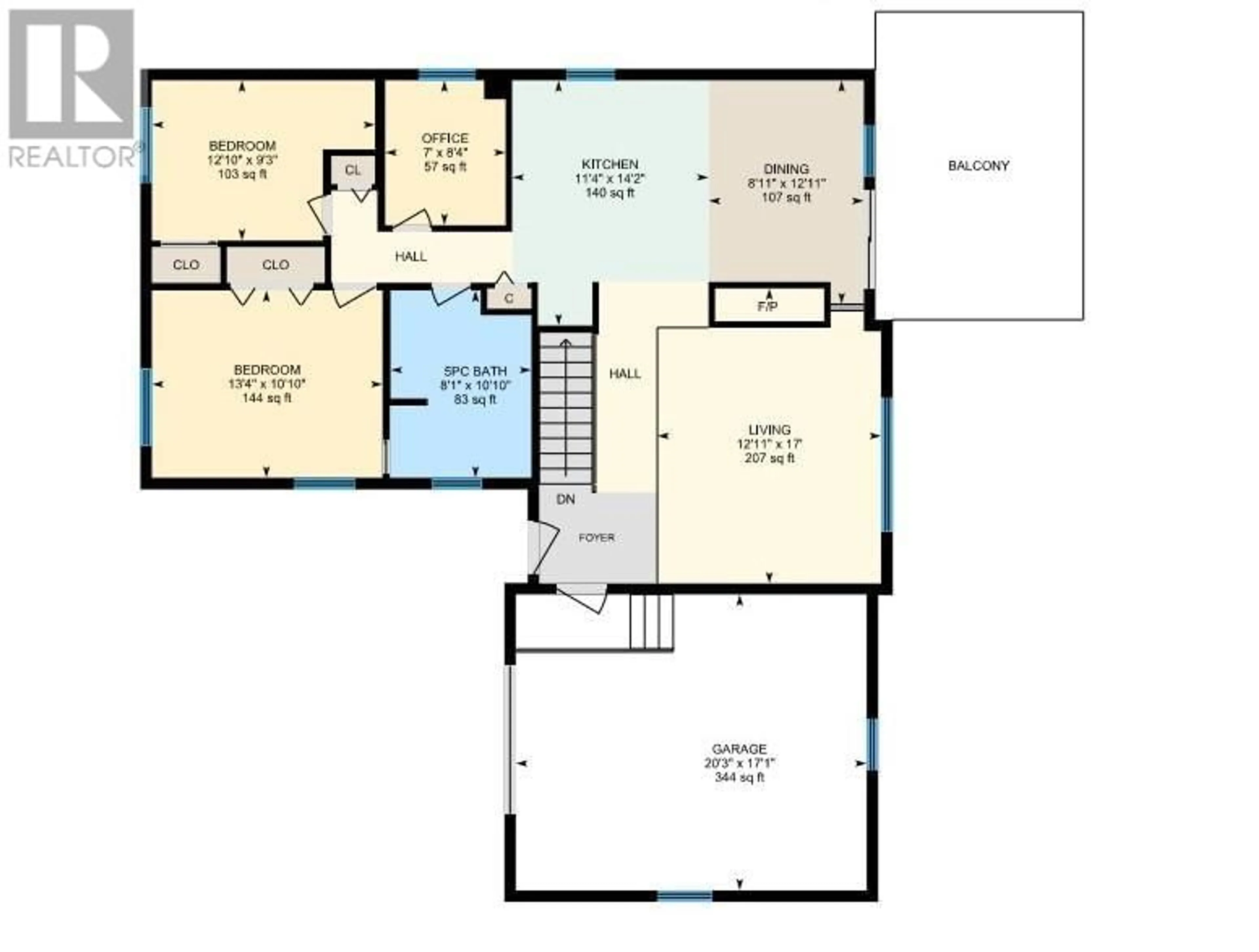 Floor plan for 6607 Mountainview Drive, Oliver British Columbia V0H1T4