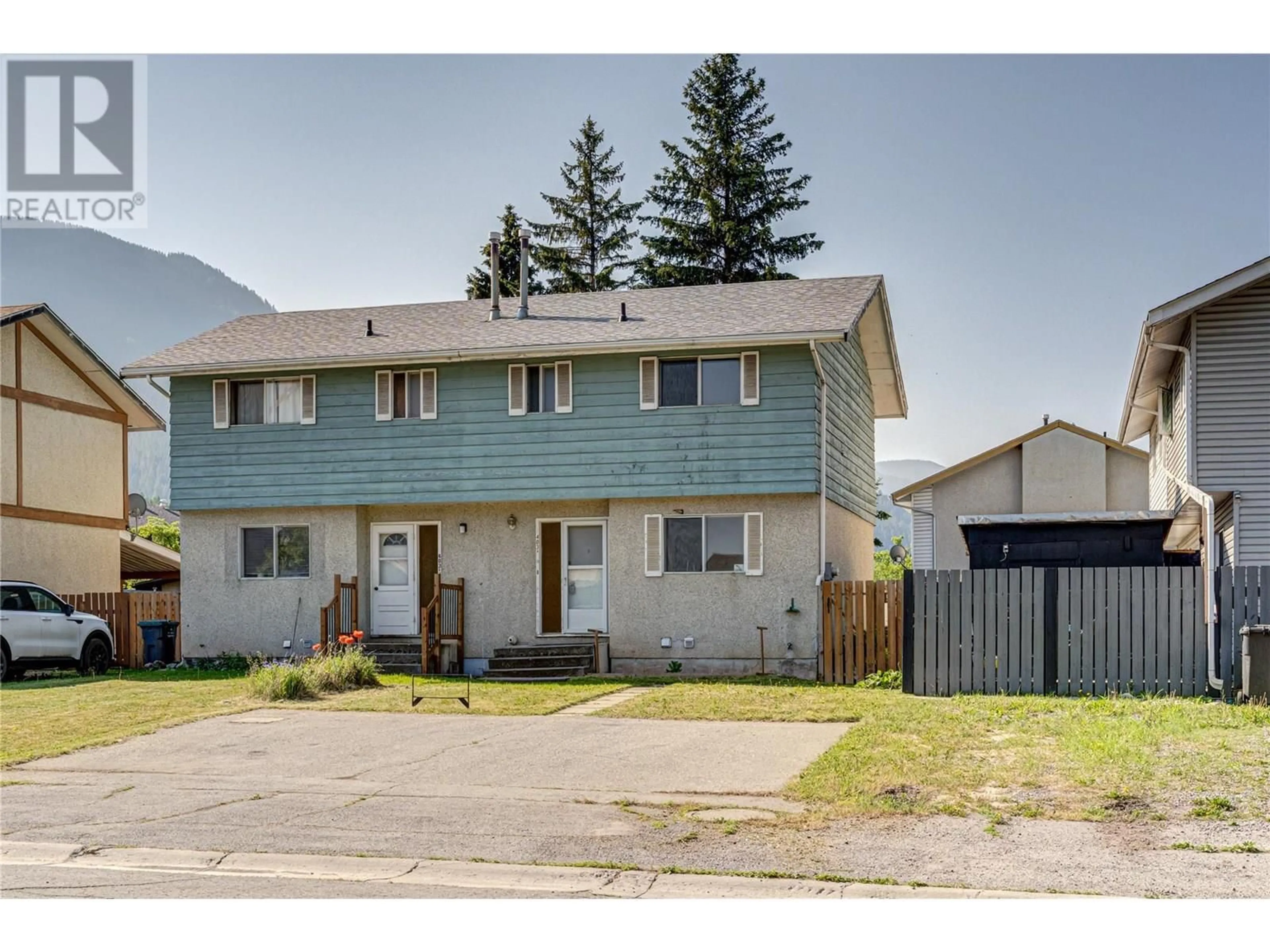 A pic from outside/outdoor area/front of a property/back of a property/a pic from drone, street for 403A MOUNTAIN ASH CRESCENT, Sparwood British Columbia V0B2G1