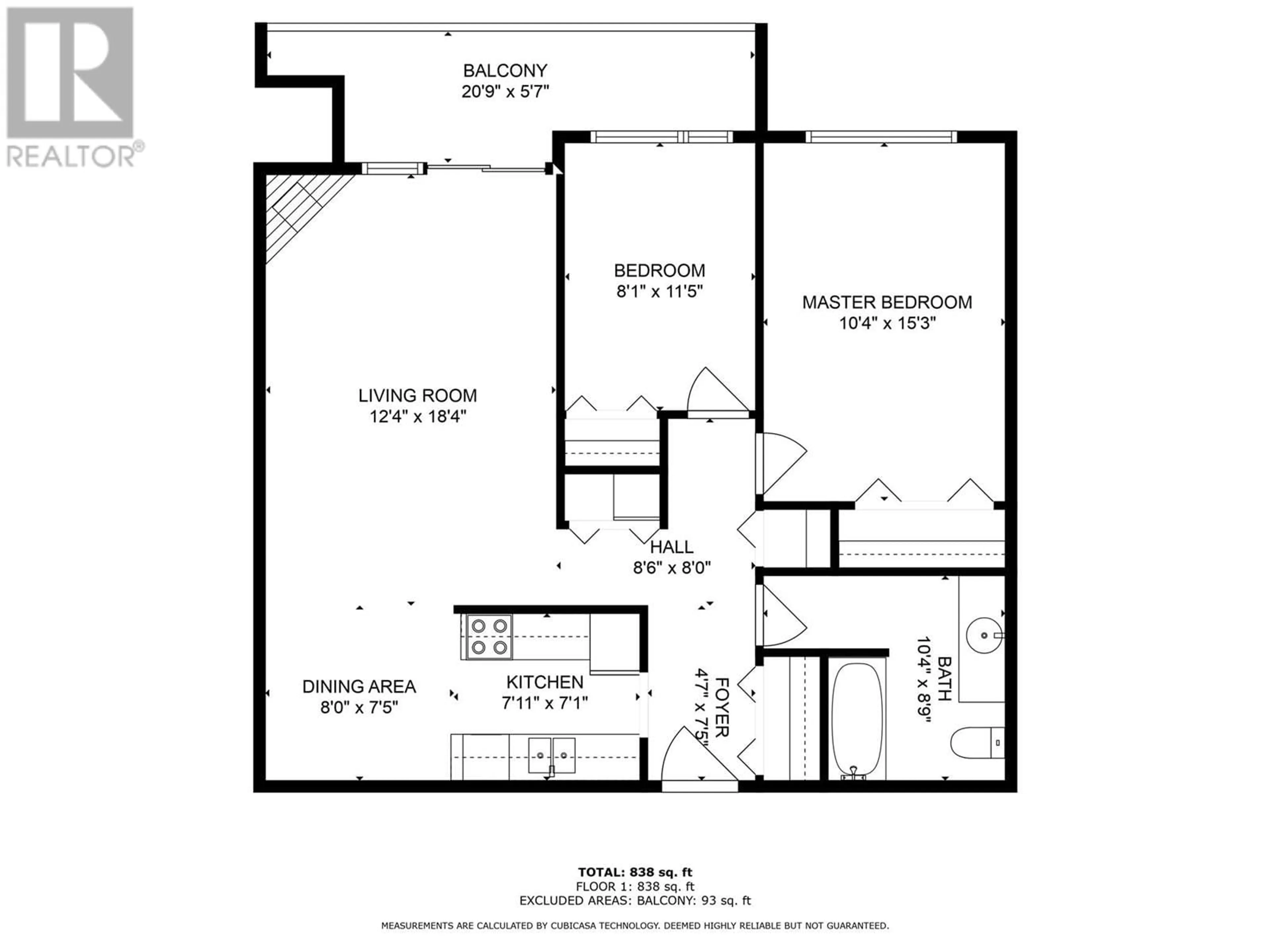 Floor plan for 1056 Bernard Avenue Unit# 310, Kelowna British Columbia V1Y8L7