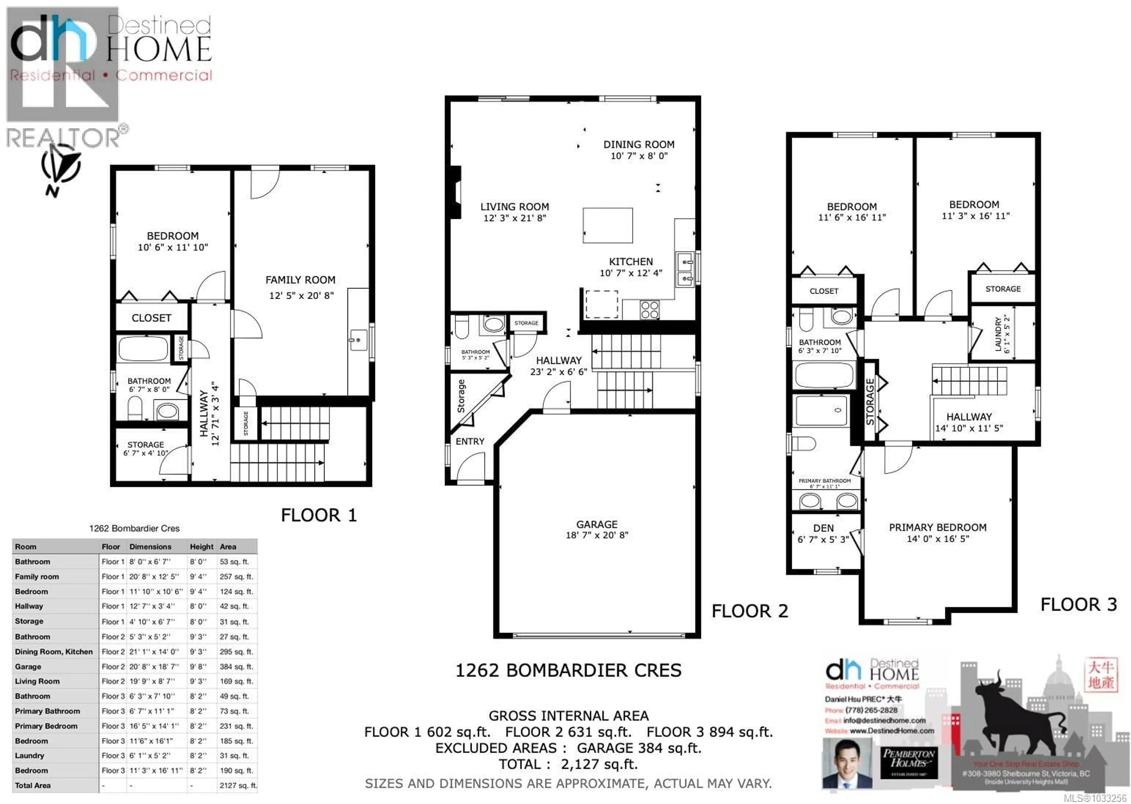 Floor plan for 1262 BOMBARDIER CRESCENT, Langford British Columbia V9B0R4