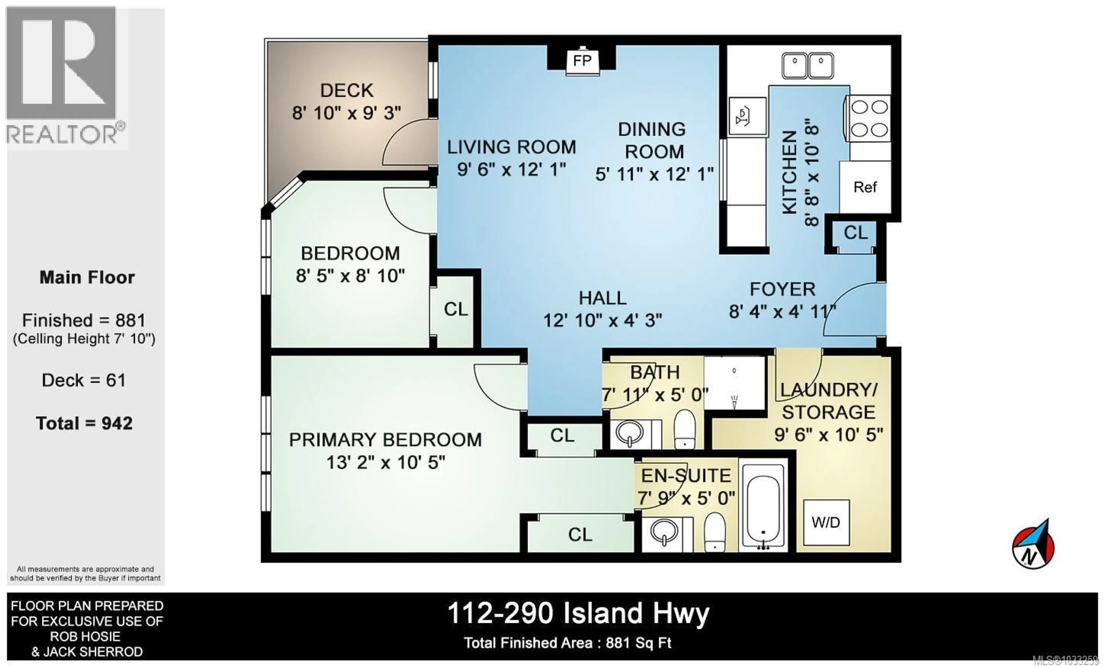 Floor plan for 112 - 290 ISLAND HIGHWAY, View Royal British Columbia V9B1G5