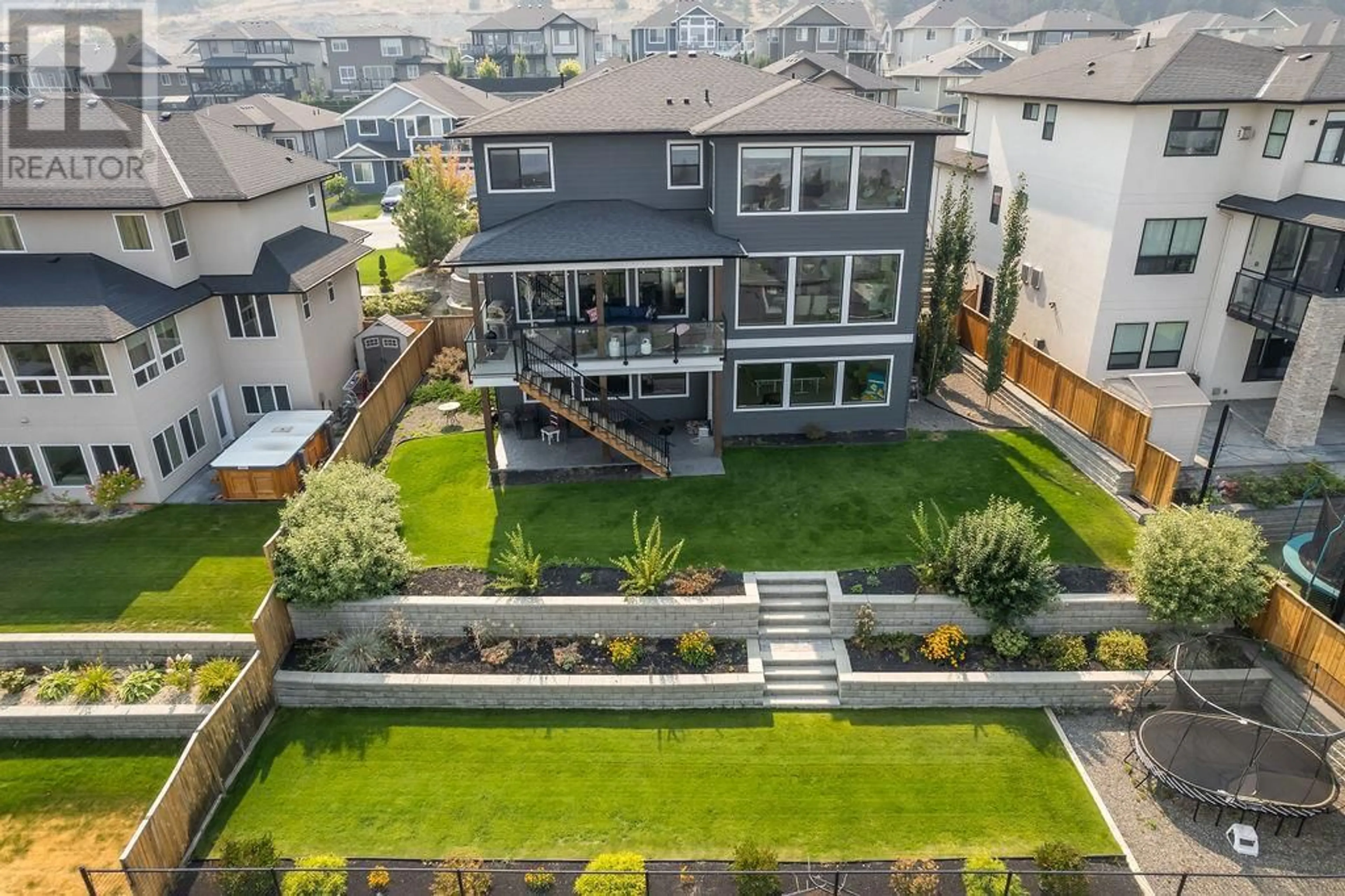 A pic from outside/outdoor area/front of a property/back of a property/a pic from drone, mountain view for 2170 Crosshill Drive, Kamloops British Columbia V1S0C3