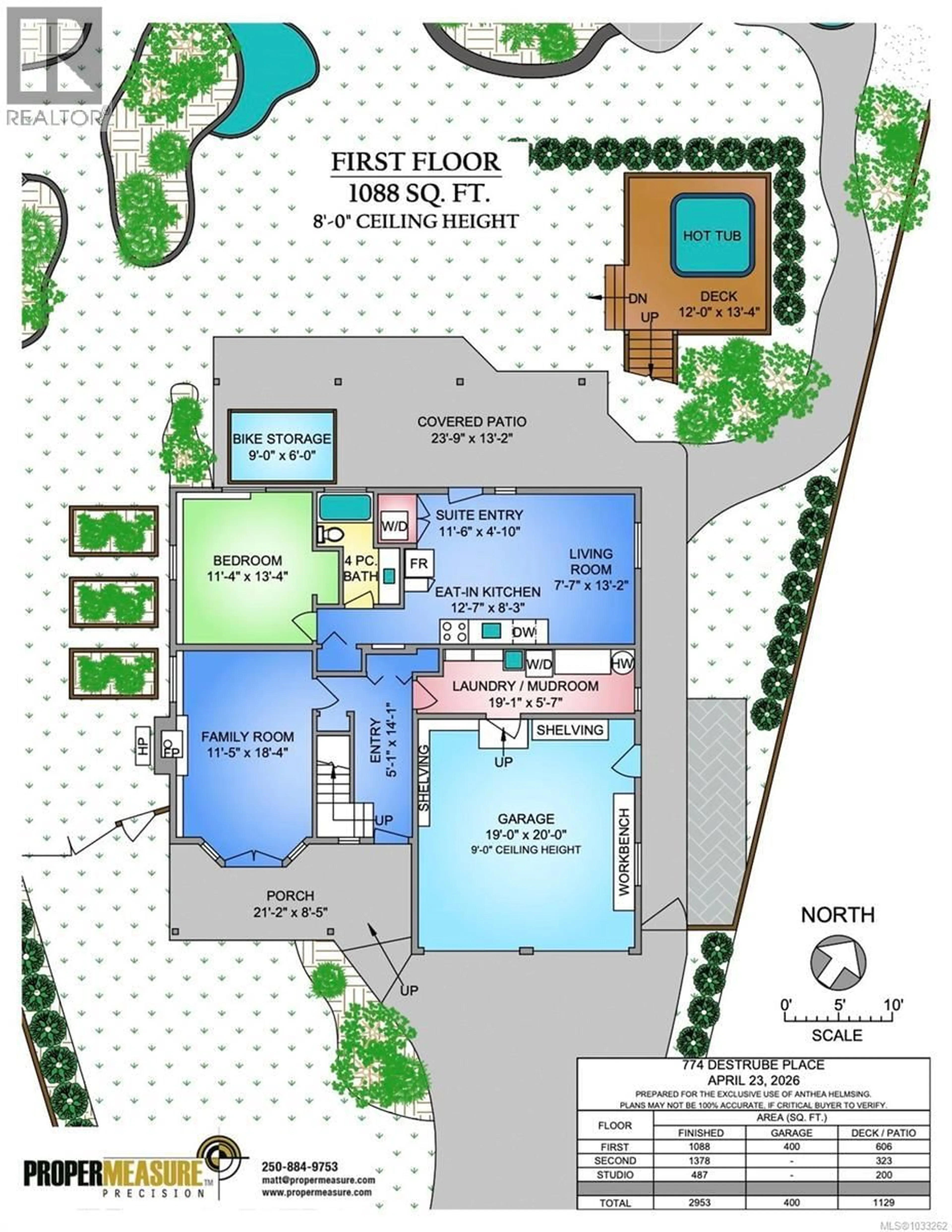Floor plan for 774 DESTRUBE PLACE, Saanich British Columbia V8Y3B2