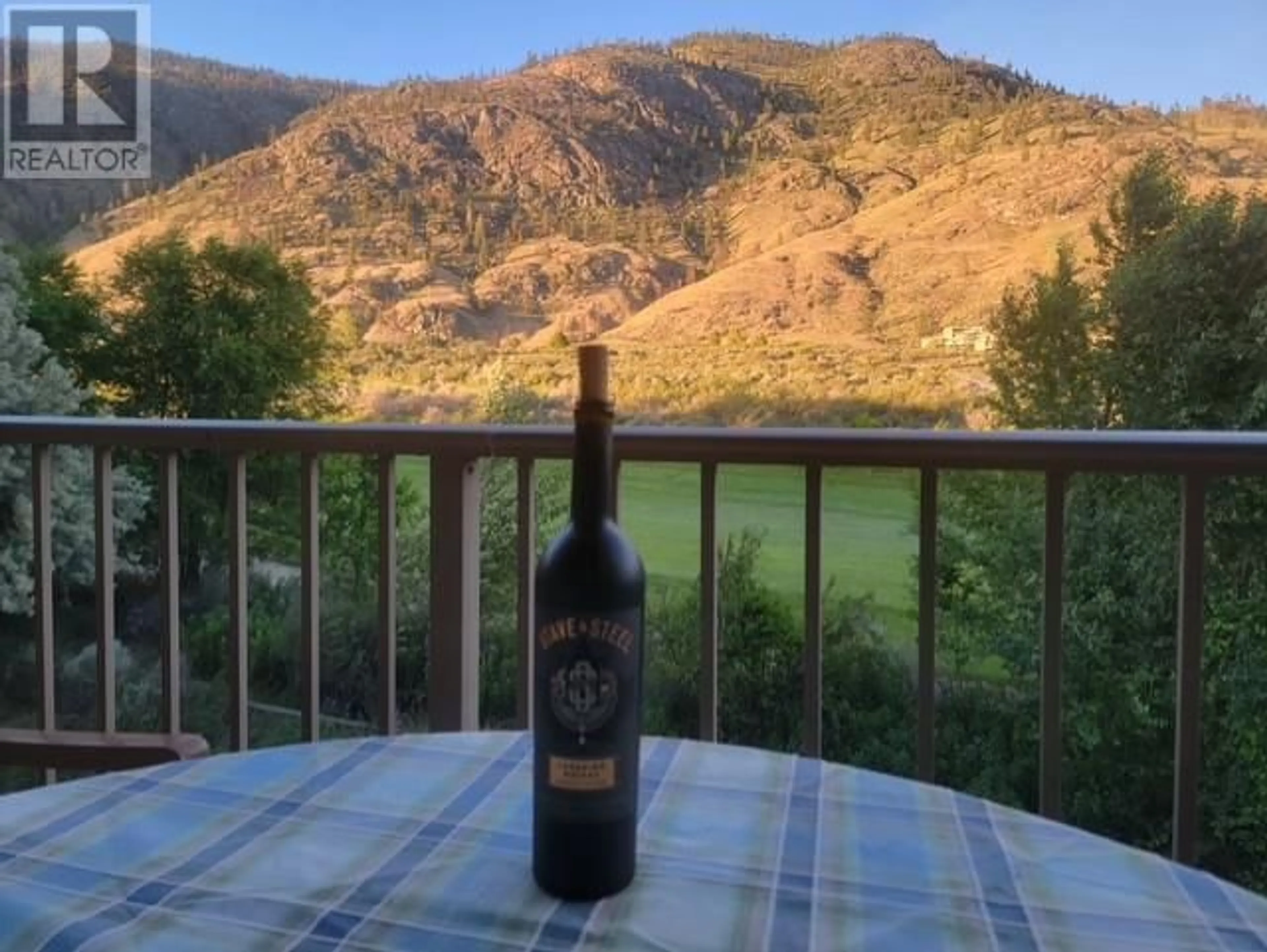 Patio, mountain view for 344 - 1200 RANCHER CREEK ROAD, Osoyoos British Columbia V0H1V6