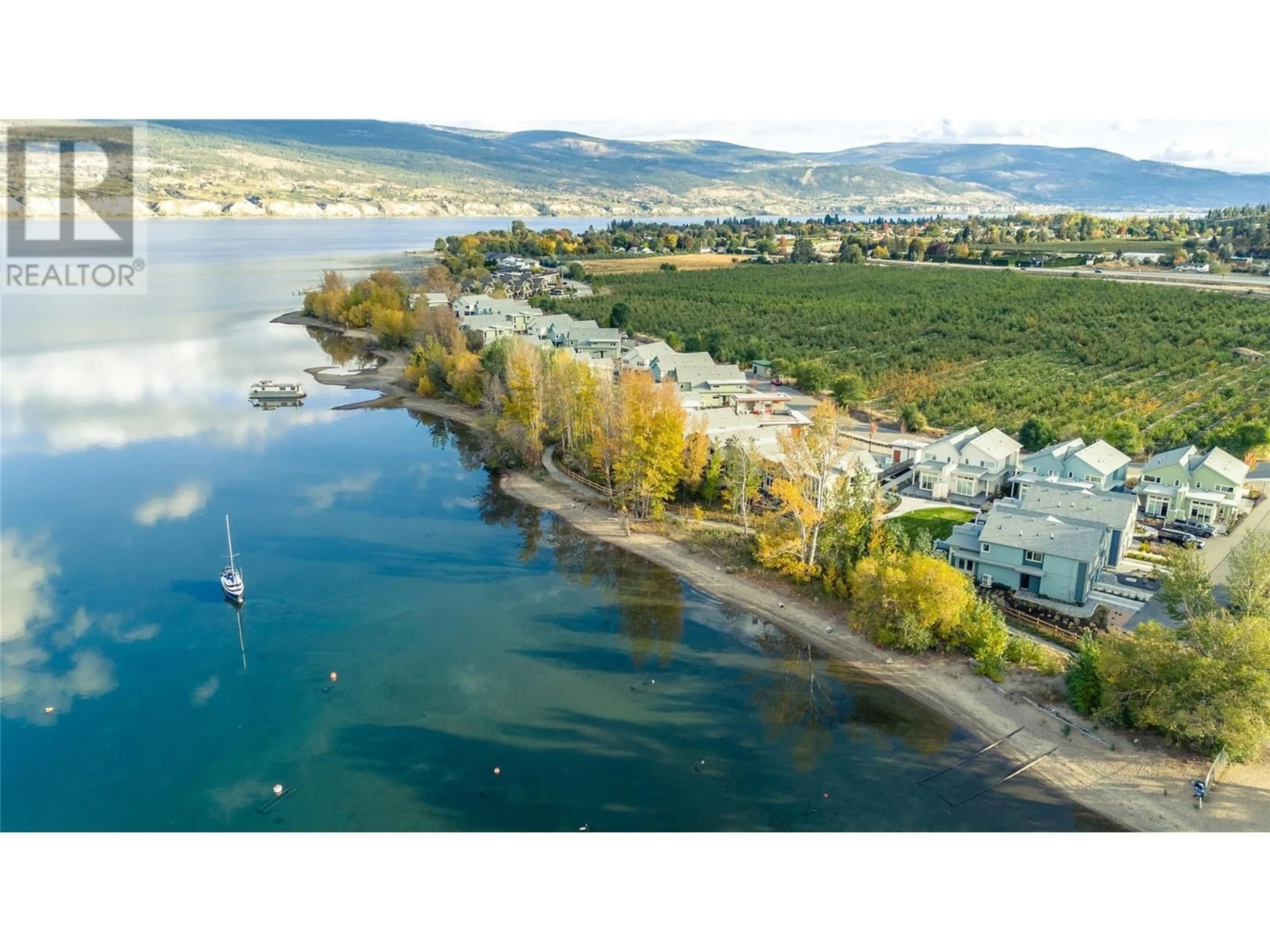 A pic from outside/outdoor area/front of a property/back of a property/a pic from drone, water/lake/river/ocean view for 3340 Landry Crescent, Summerland British Columbia V0H1Z9