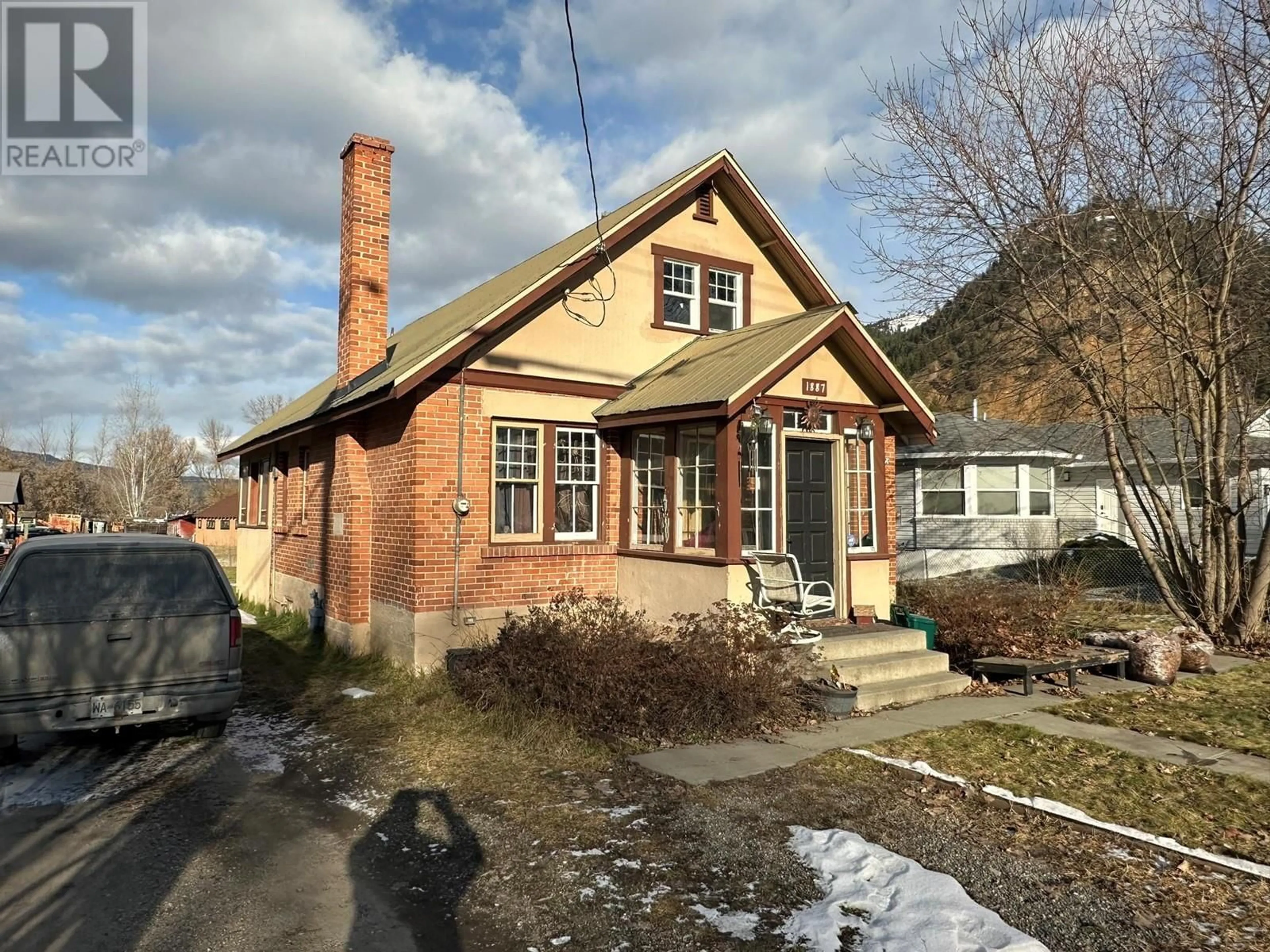 Home with brick exterior material, street for 1887 Maple Street, Lumby British Columbia V0E2G0