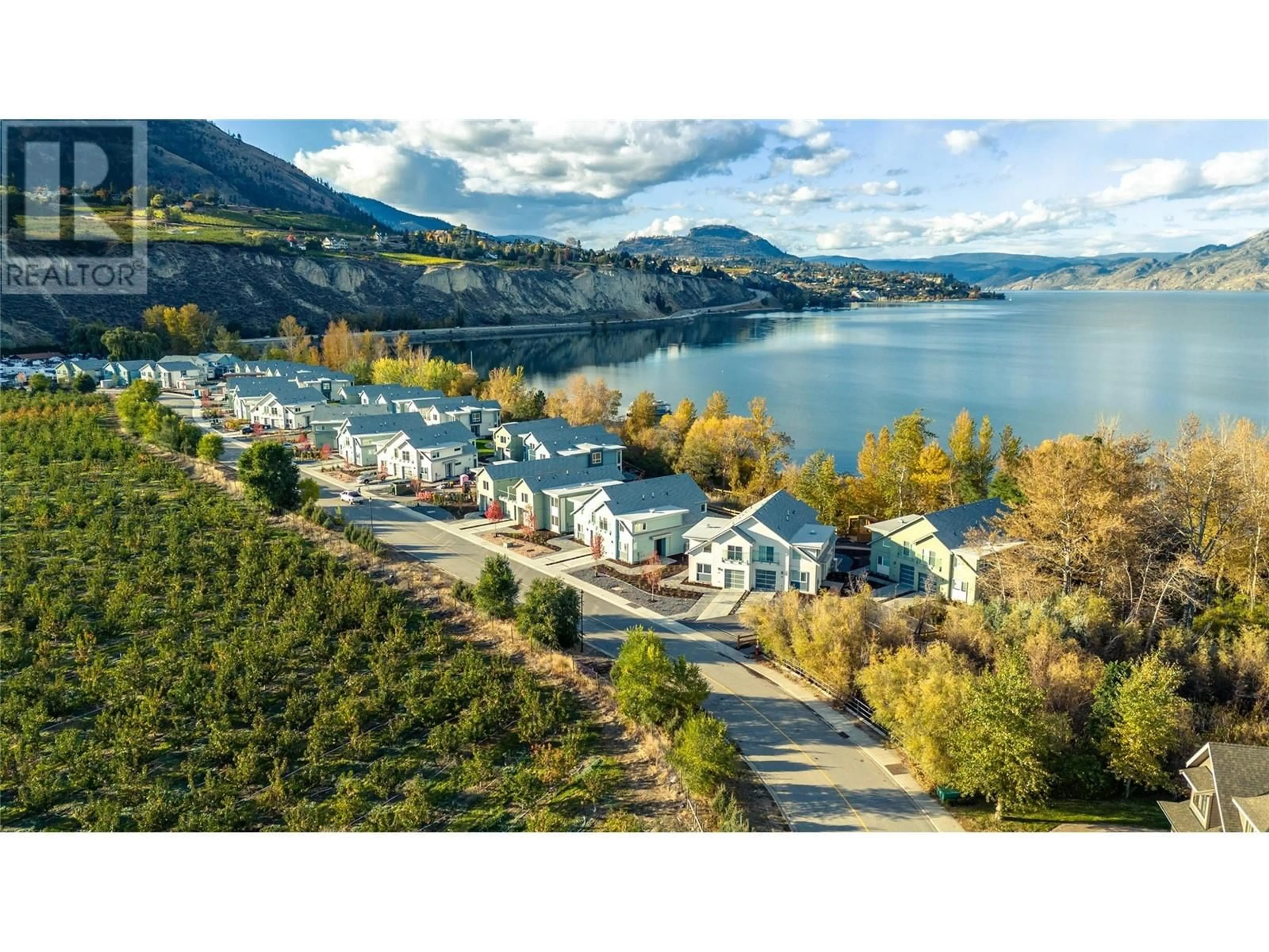 A pic from outside/outdoor area/front of a property/back of a property/a pic from drone, water/lake/river/ocean view for 3350 Landry Crescent, Summerland British Columbia V0H1Z9