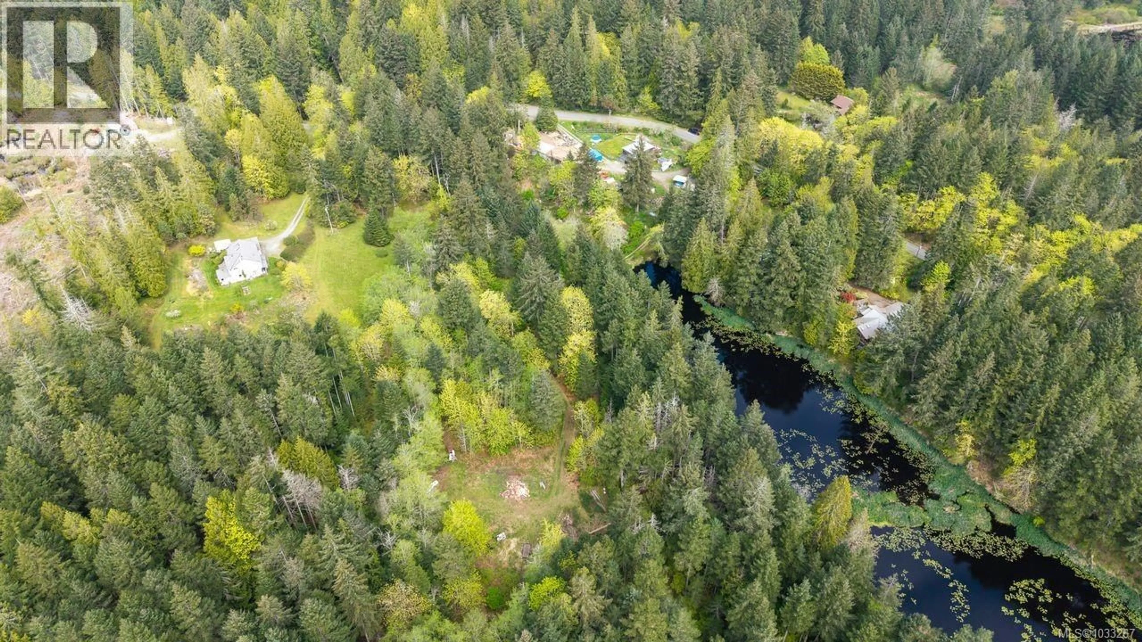 A pic from outside/outdoor area/front of a property/back of a property/a pic from drone, forest/trees view for 2761 TIESU ROAD, Nanaimo British Columbia V9X1W9