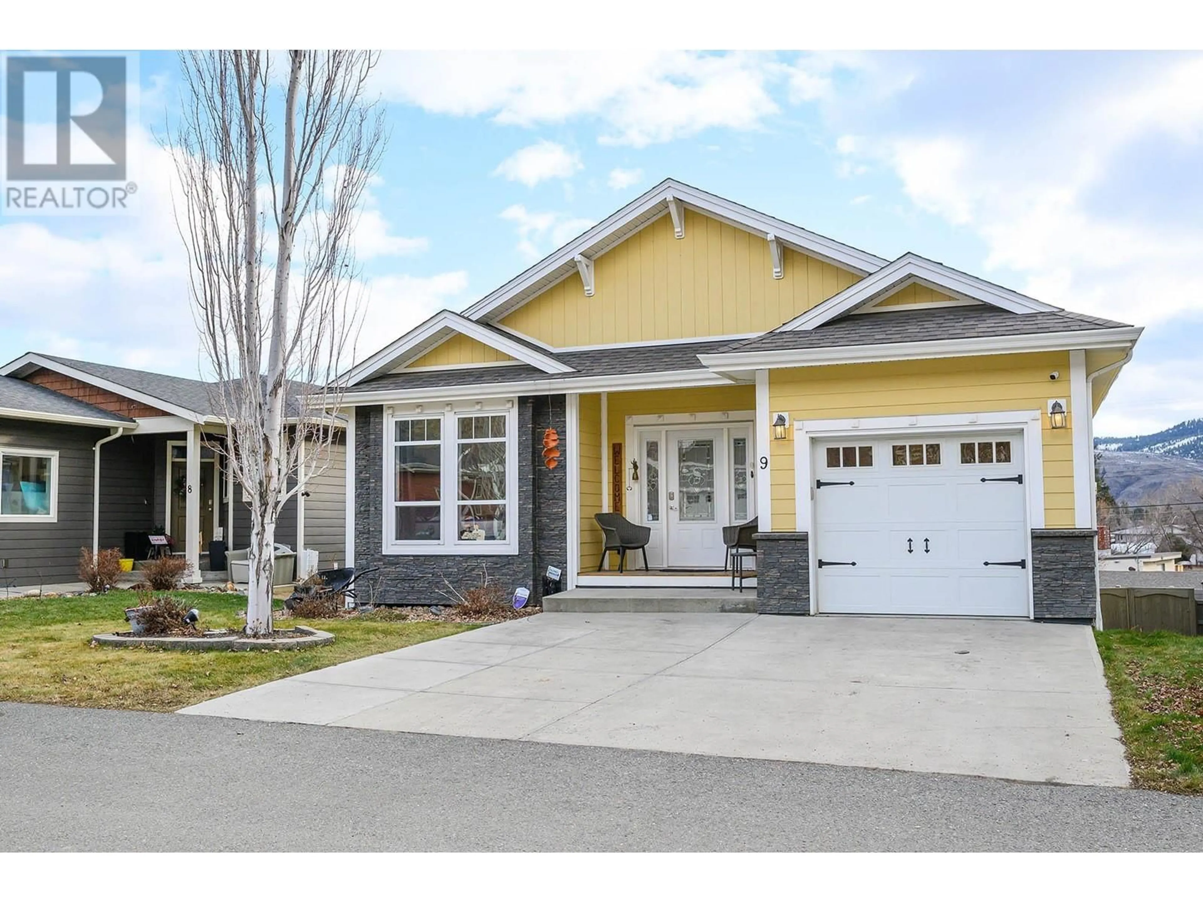 Home with vinyl exterior material, street for 1900 ORD Road Unit# 9, Kamloops British Columbia V2B0B6