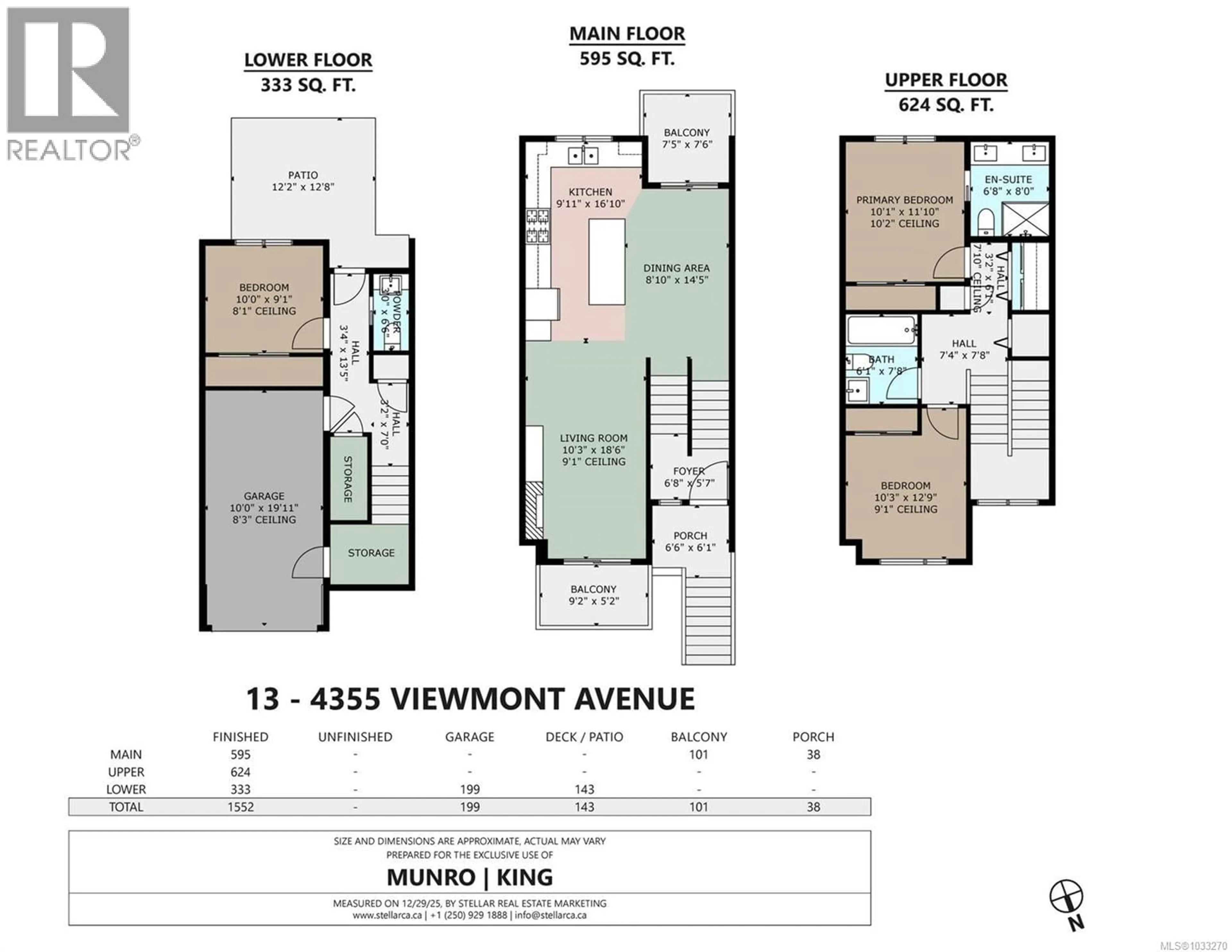 Floor plan for 13 - 4355 VIEWMONT AVENUE, Saanich British Columbia V8Z5K8