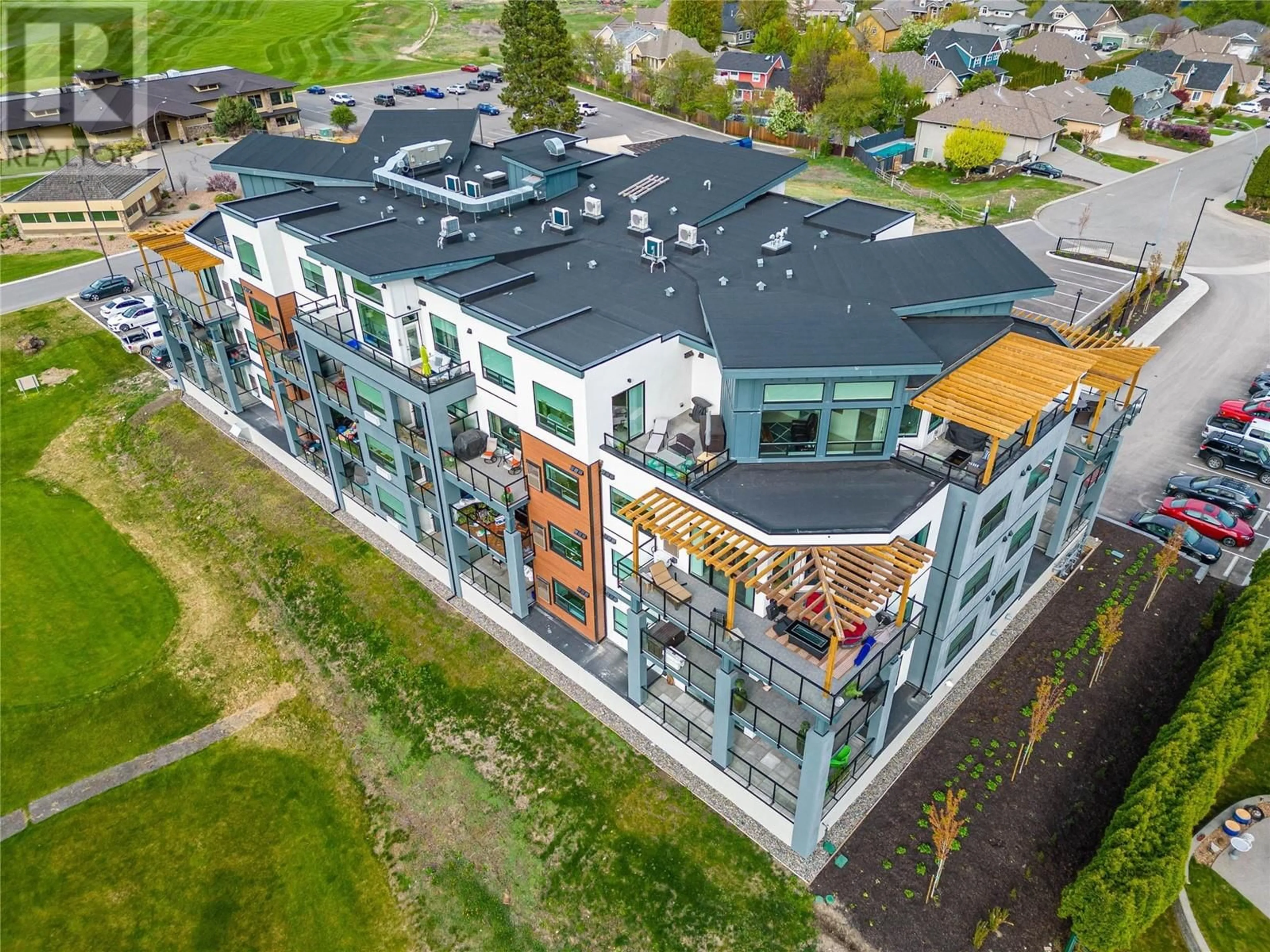 A pic from outside/outdoor area/front of a property/back of a property/a pic from drone, city buildings view from balcony for 651 DUNES Drive Unit# 301, Kamloops British Columbia V2B8M8