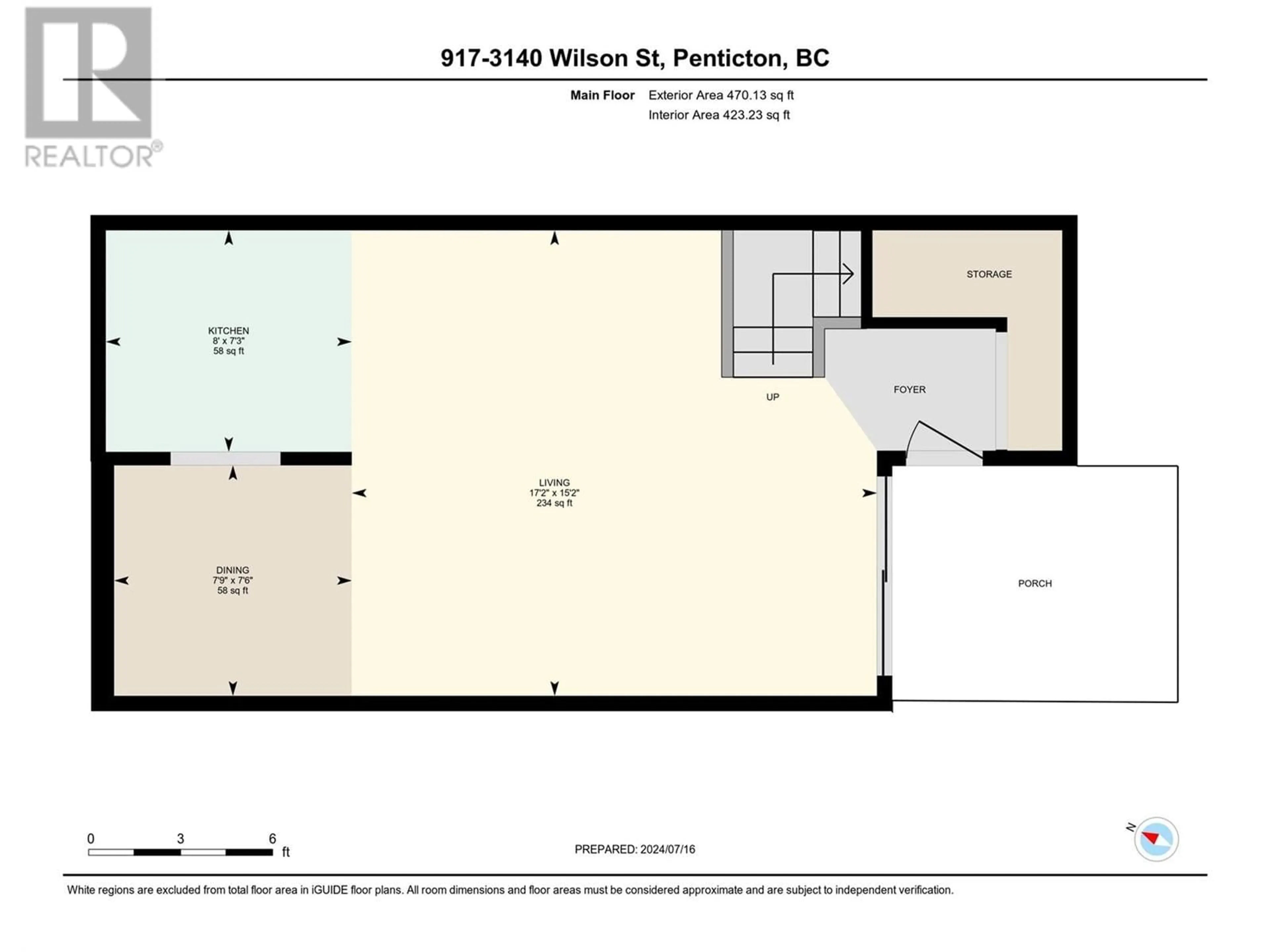 Floor plan for 917 - 3140 WILSON STREET, Penticton British Columbia V2A7K4