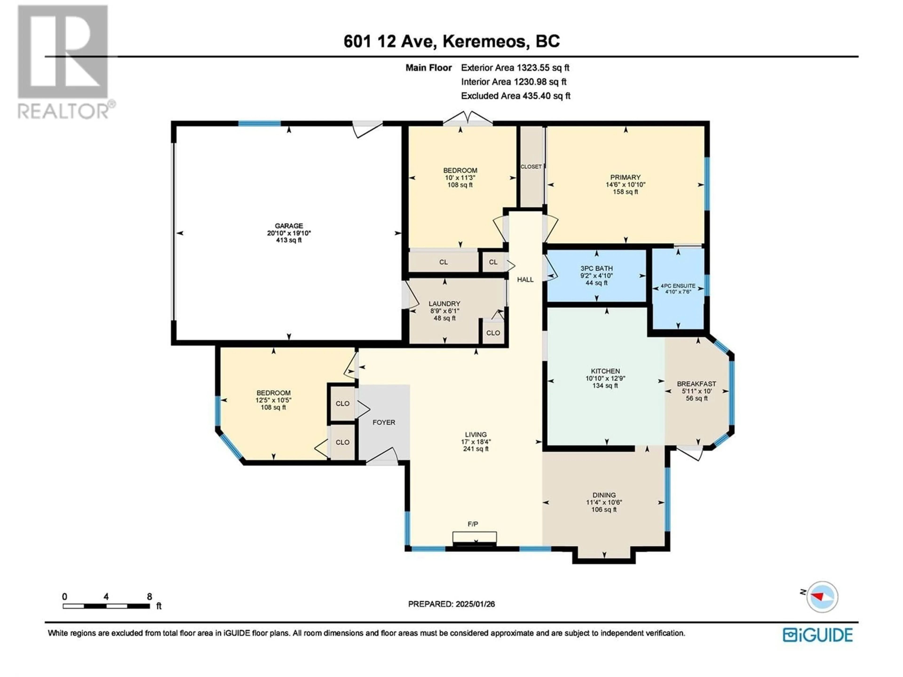 Floor plan for 601 12TH Avenue, Keremeos British Columbia V0X1N3