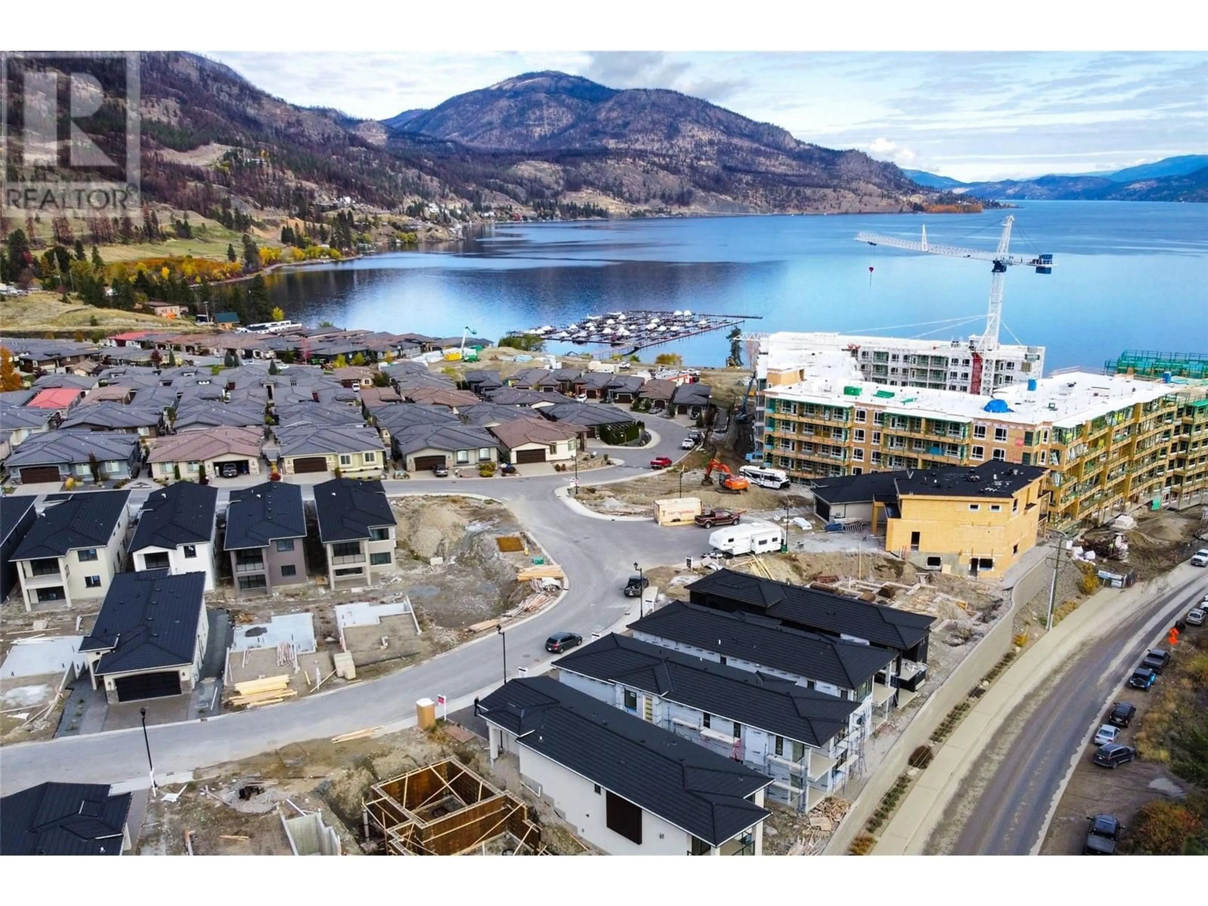 A pic from outside/outdoor area/front of a property/back of a property/a pic from drone, water/lake/river/ocean view for 1675 HARBOUR VIEW Crescent, West Kelowna British Columbia V1Z4E1