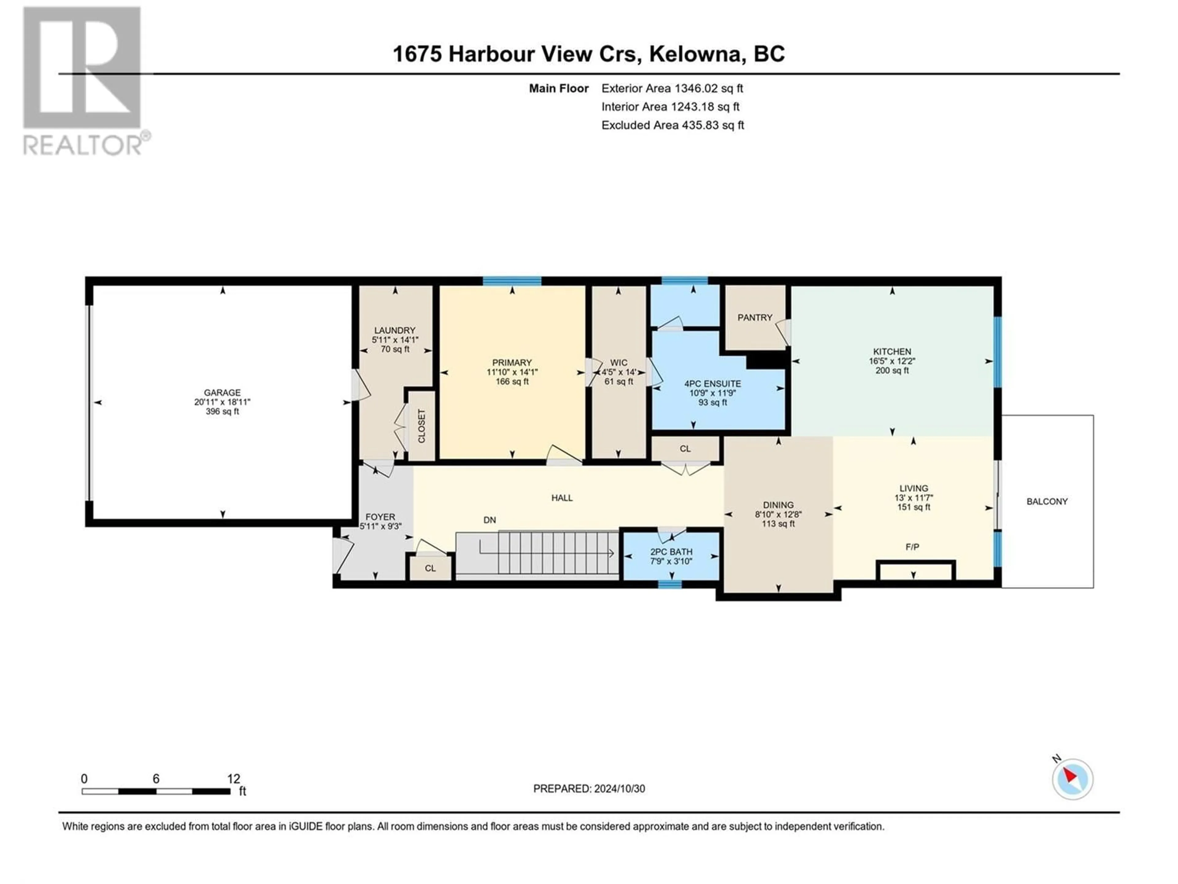 Floor plan for 1675 HARBOUR VIEW Crescent, West Kelowna British Columbia V1Z4E1