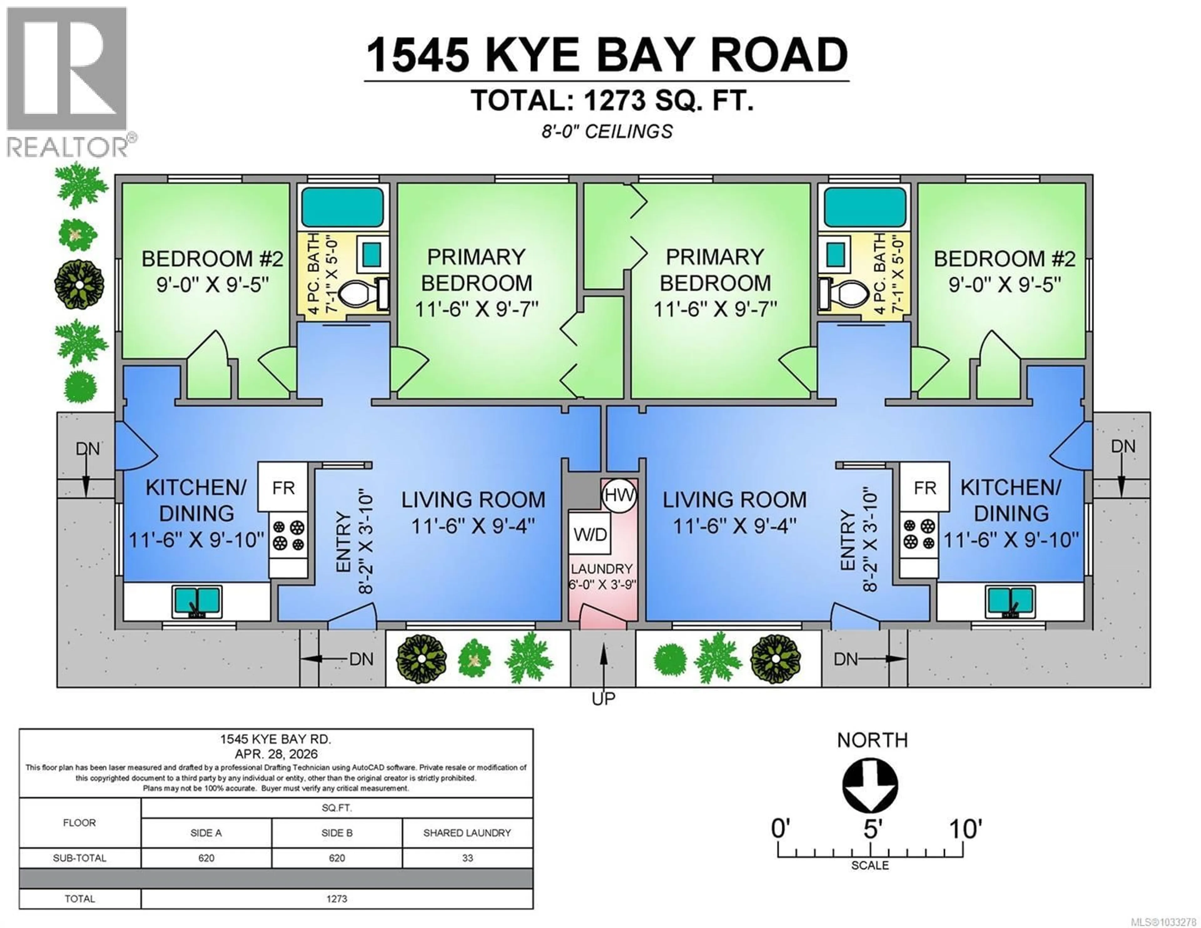 Floor plan for 1545 KYE BAY ROAD, Comox British Columbia V9M3T7