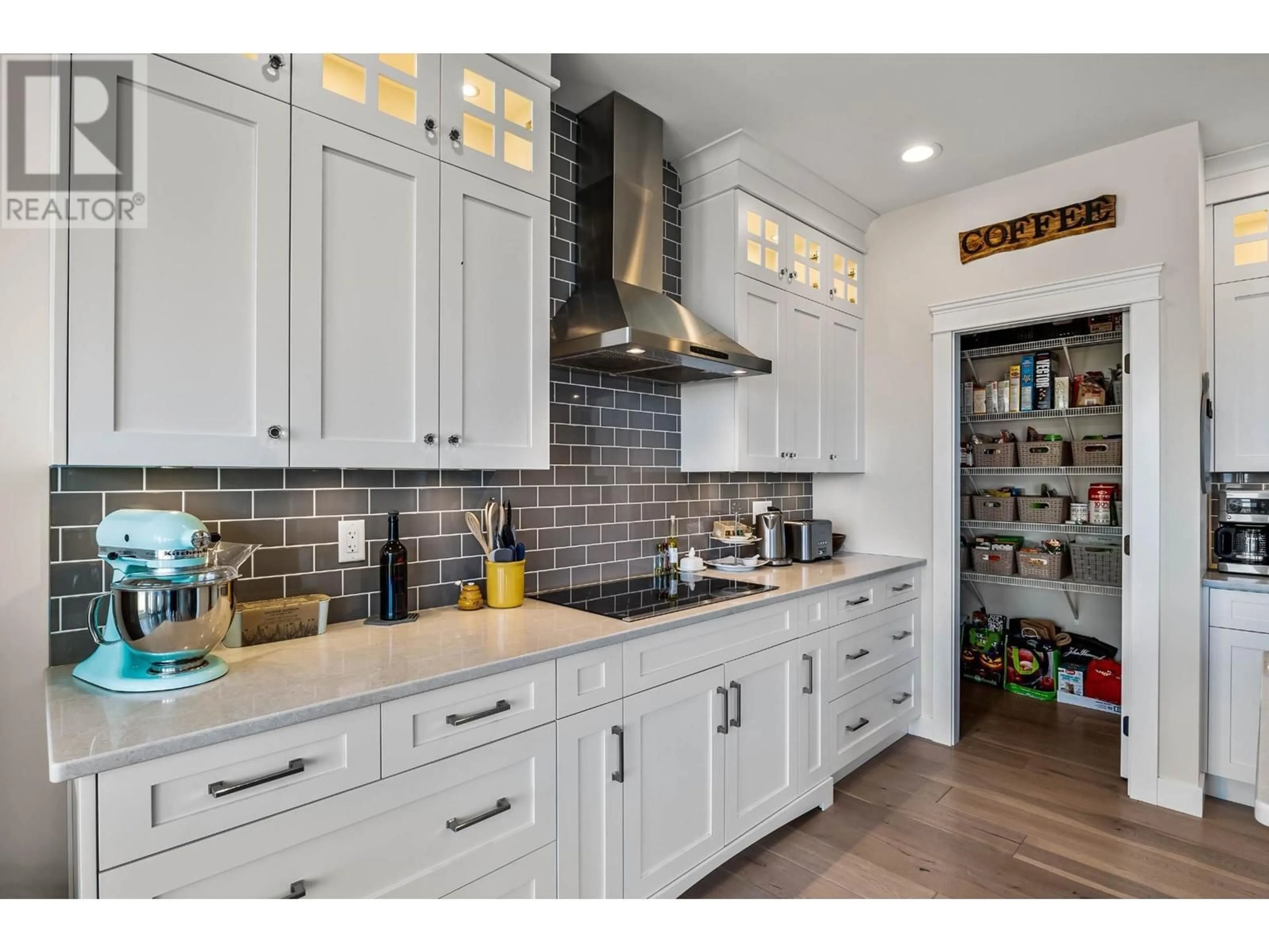 Contemporary kitchen, ceramic/tile floor for 2680 TELFORD Drive, Kamloops British Columbia V1S0A3