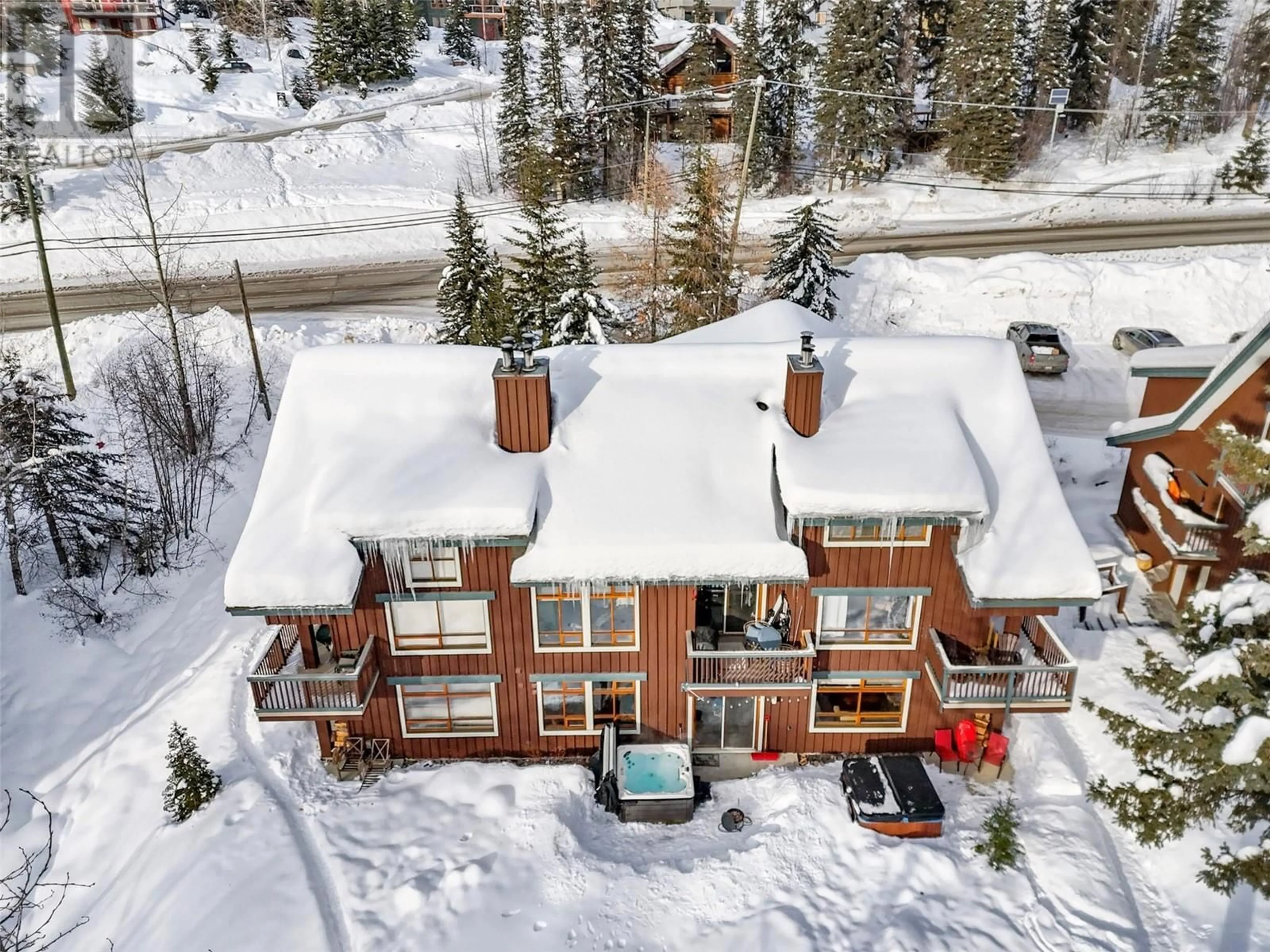 A pic from outside/outdoor area/front of a property/back of a property/a pic from drone, street for 2140 SUN PEAKS Road Unit# 3, Kamloops British Columbia V0E5N0