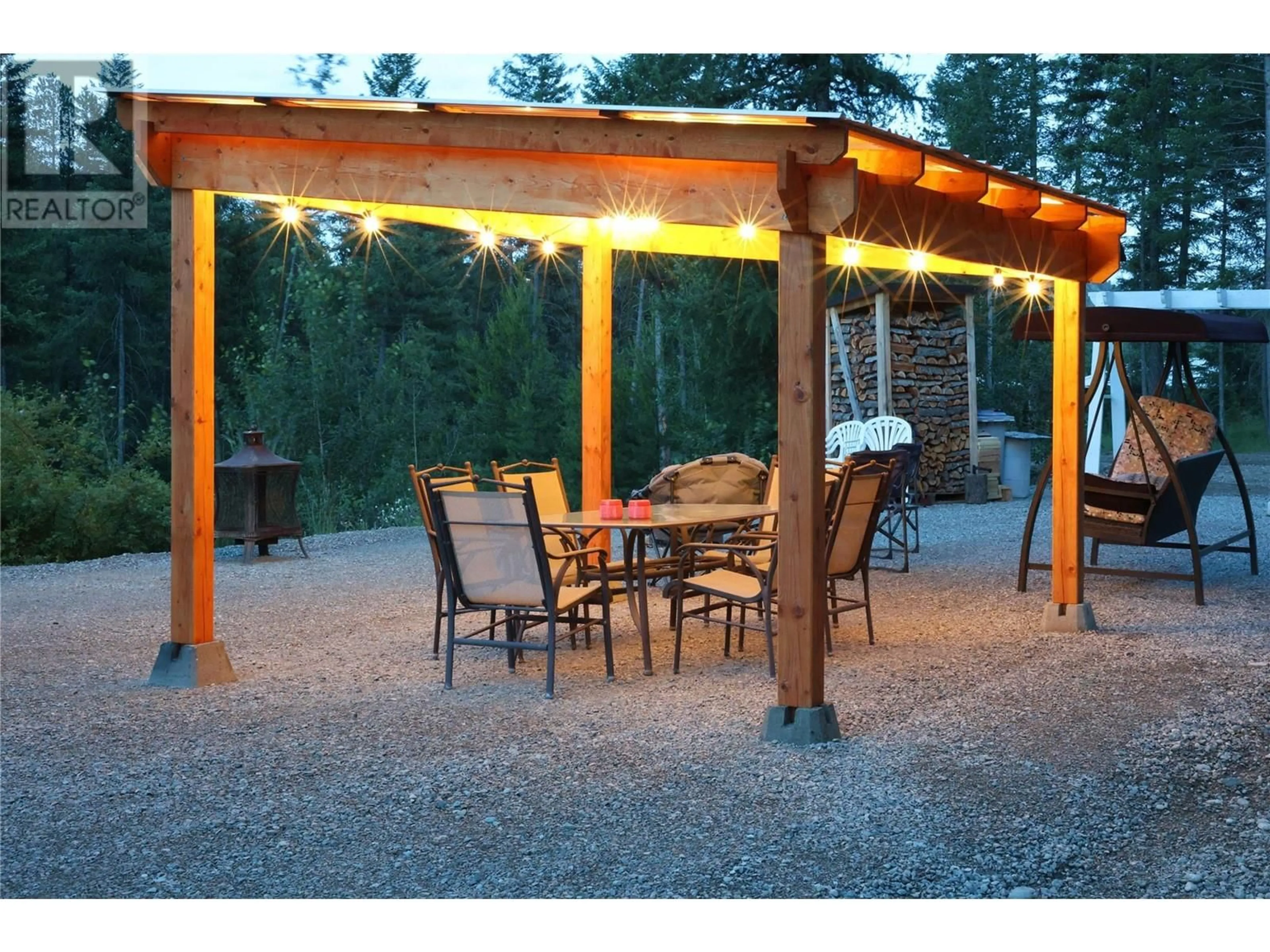 Patio, street for 3445 BLYTHE-RHONE ROAD, Westbridge British Columbia V0H1Y0