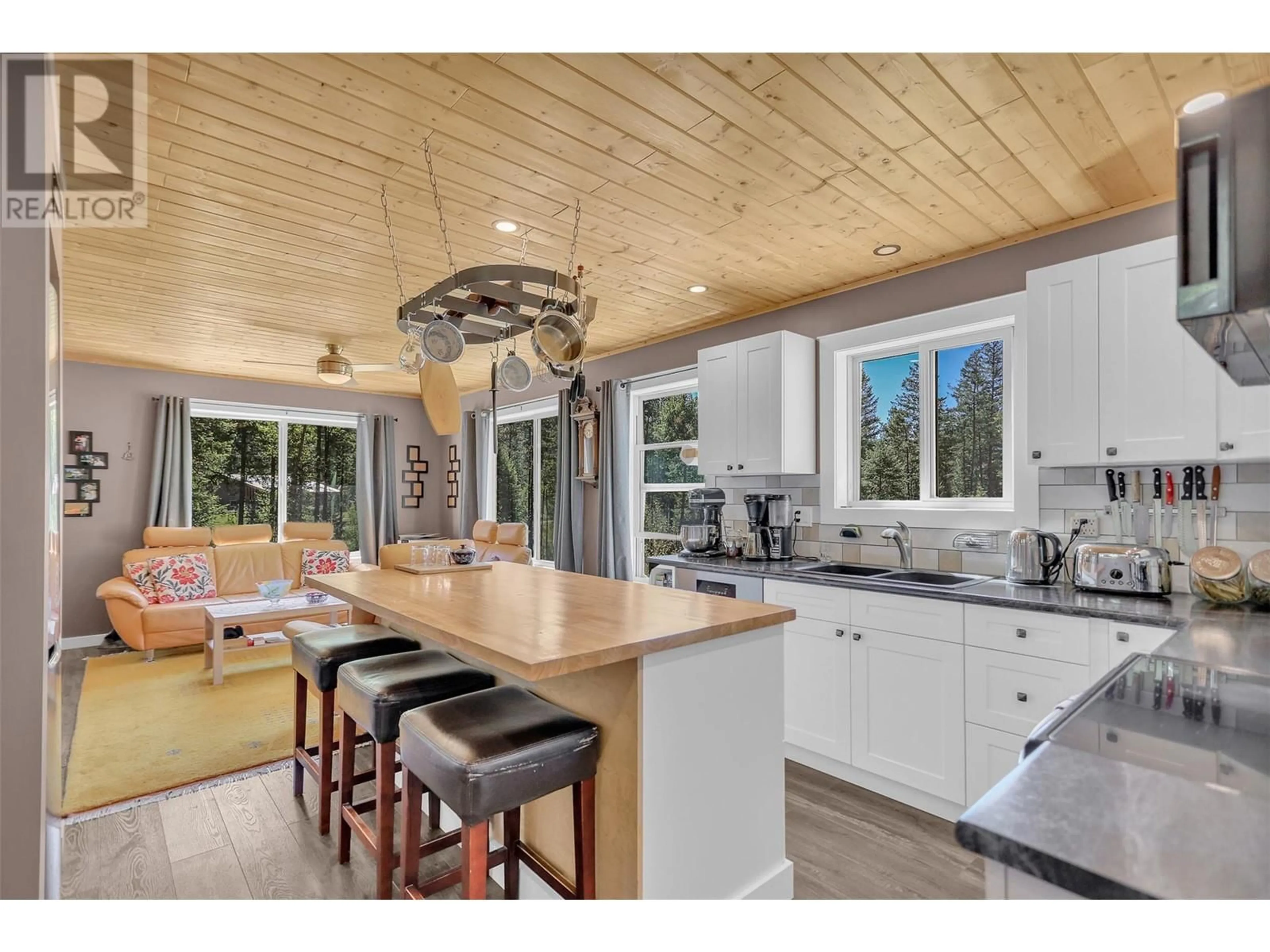 Open concept kitchen, unknown for 3445 Blythe-Rhone Road, Westbridge British Columbia V0H1Y0