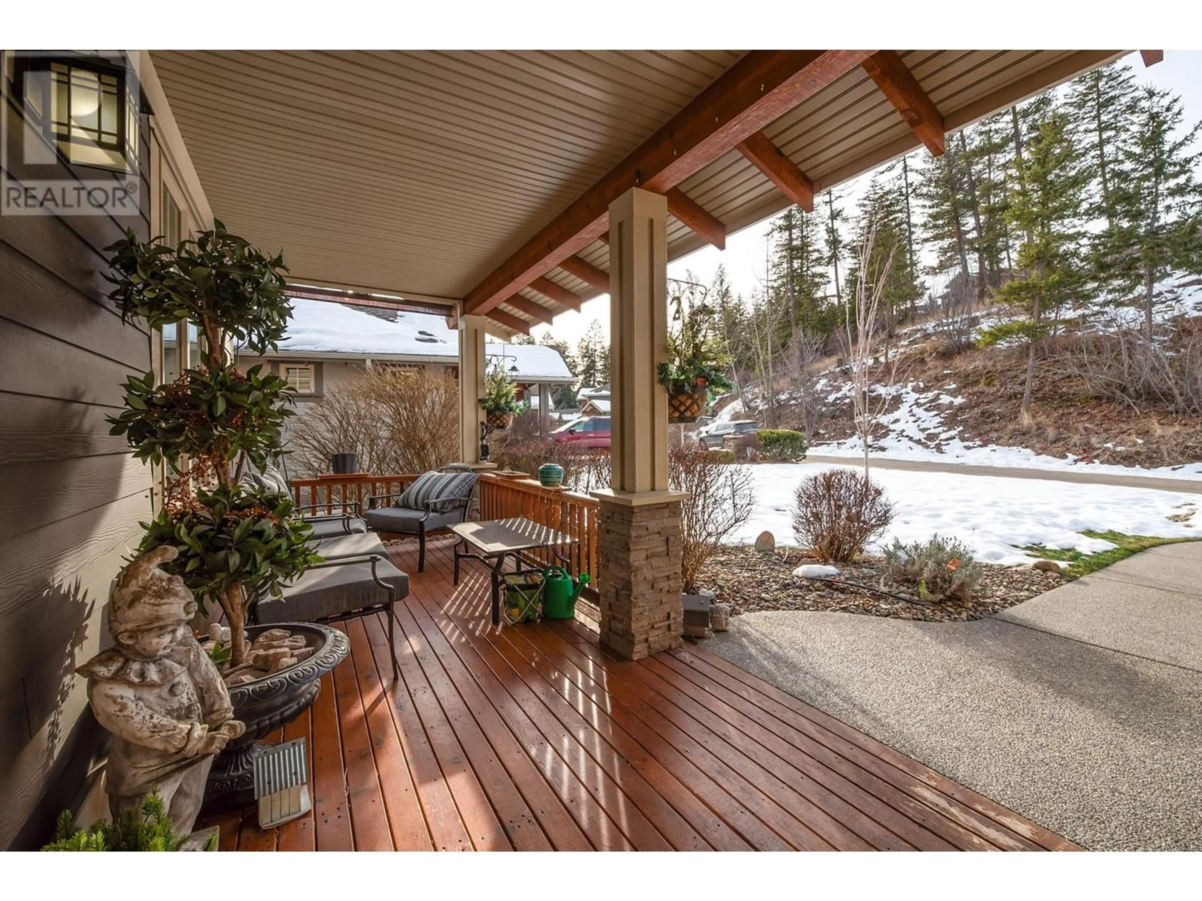 Patio, water/lake/river/ocean view for 227 Dormie Place, Vernon British Columbia V1H1Y5