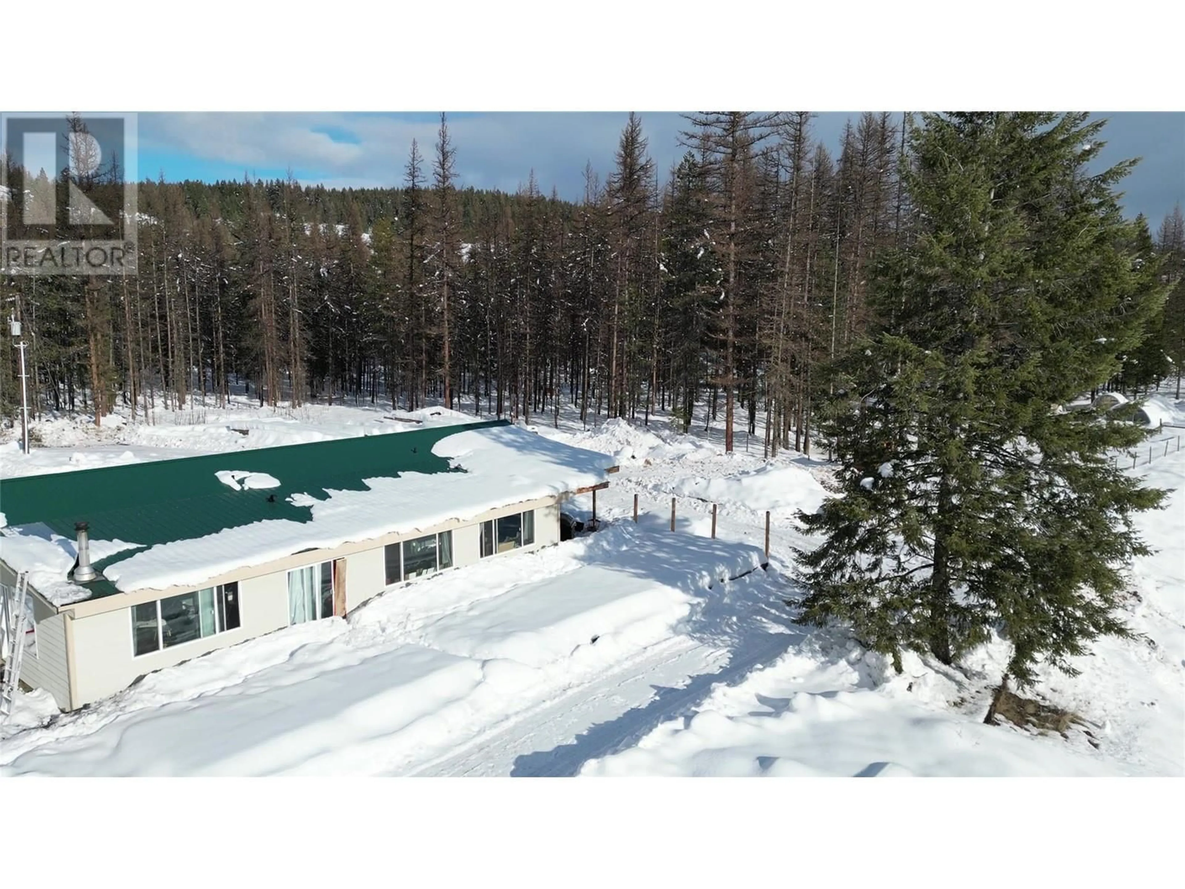 A pic from outside/outdoor area/front of a property/back of a property/a pic from drone, mountain view for 5630 Burton Road, Bridesville British Columbia V0H1Y0