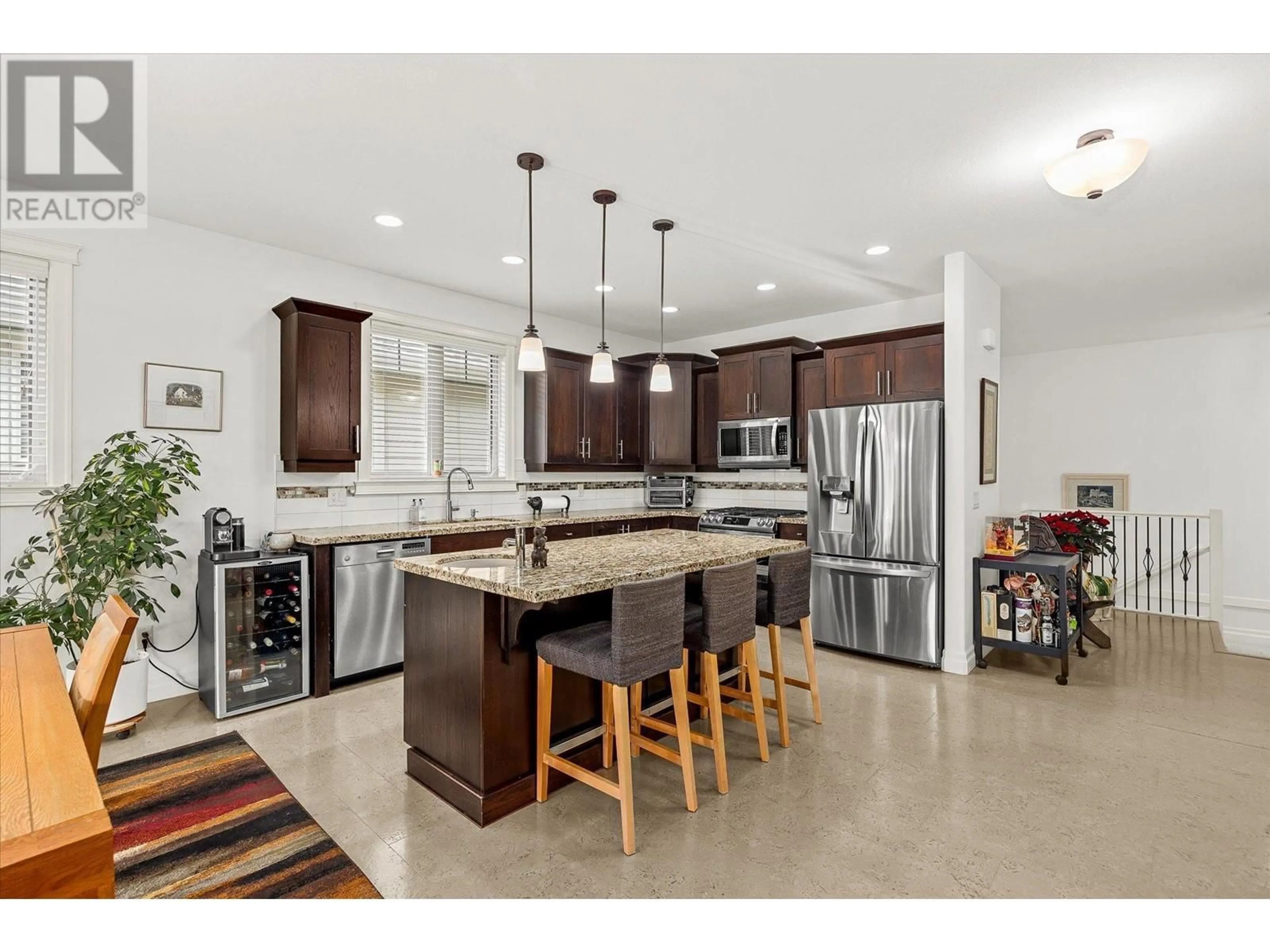 Open concept kitchen, ceramic/tile floor for 2283 Shannon Heights Court Unit# 14, West Kelowna British Columbia V4T3B9