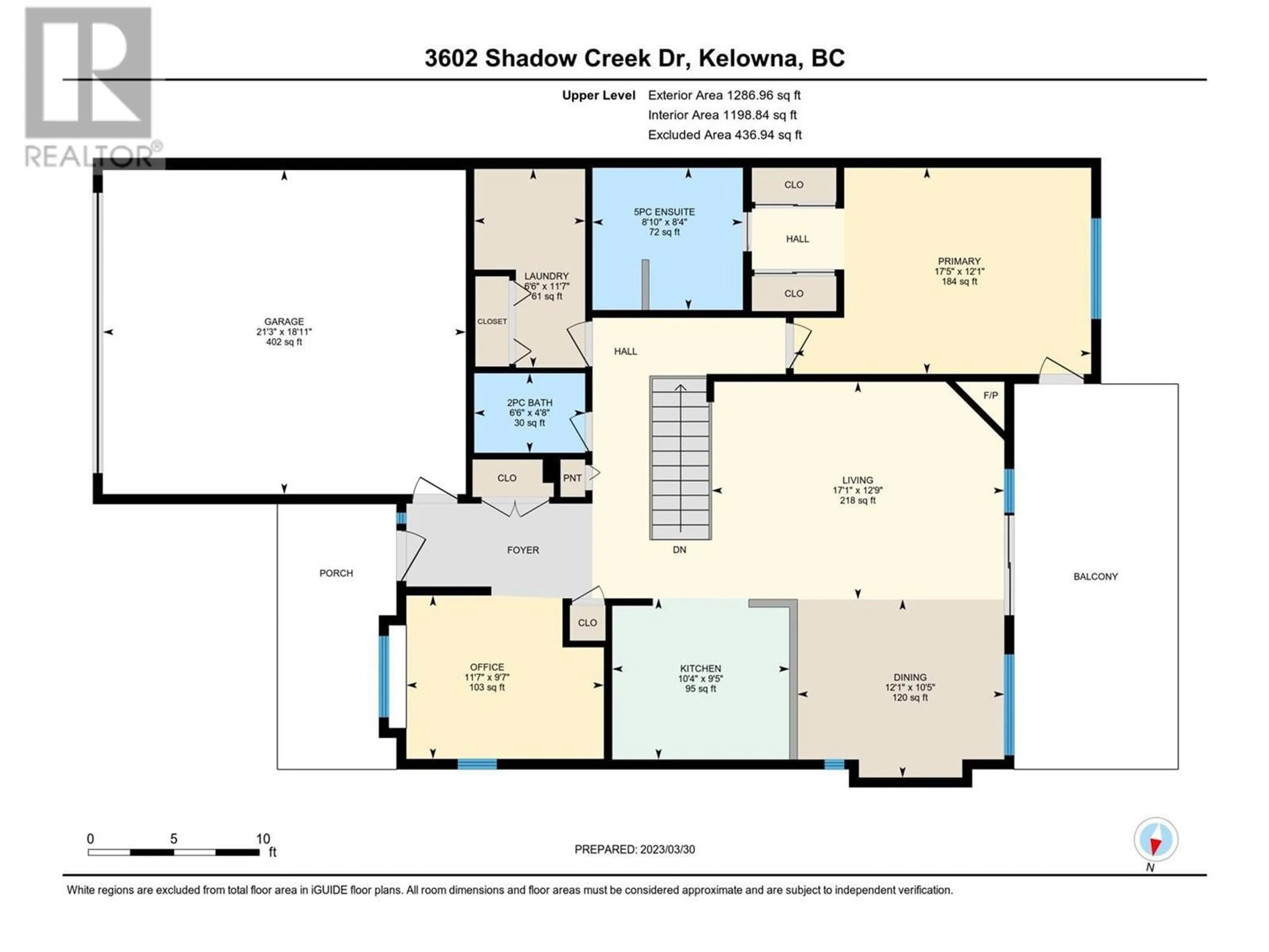 Floor plan for 3602 SHADOW CREEK DRIVE, Kelowna British Columbia V1X8A7