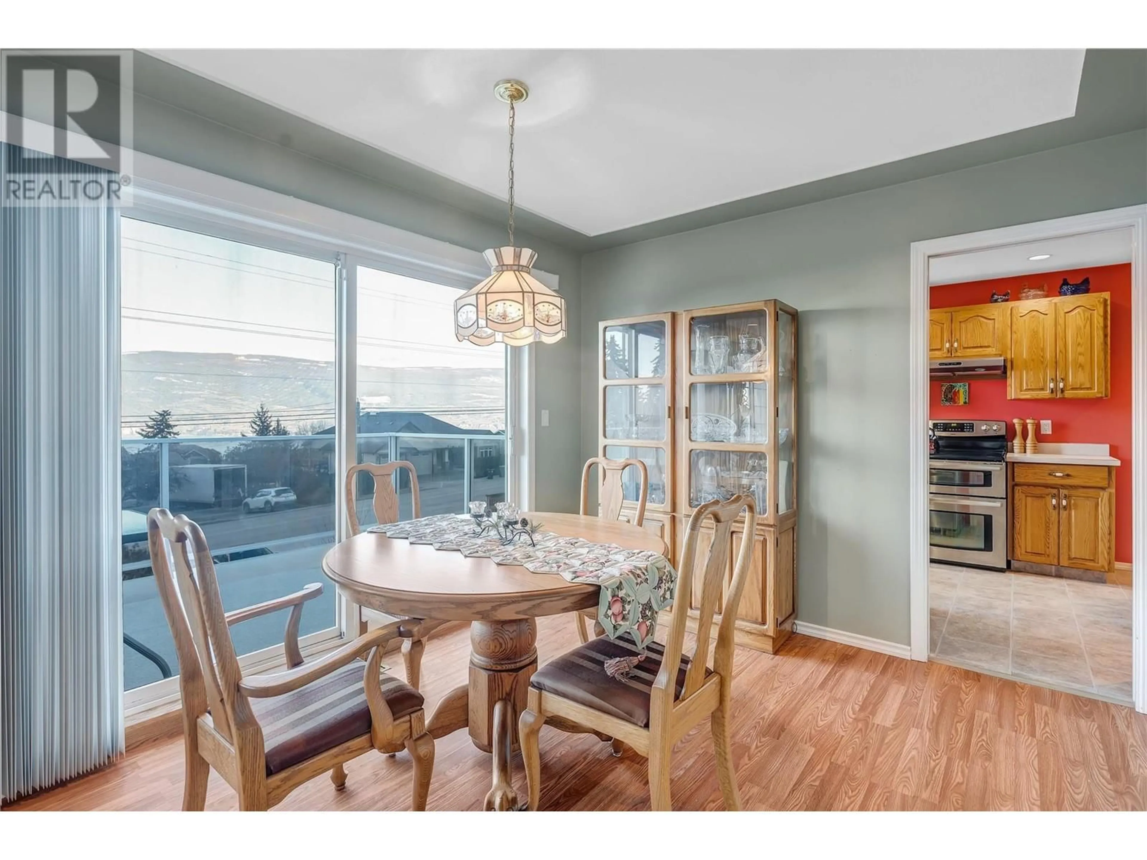 Dining room, wood/laminate floor for 11006 Giants Head Road, Summerland British Columbia V0H1Z7