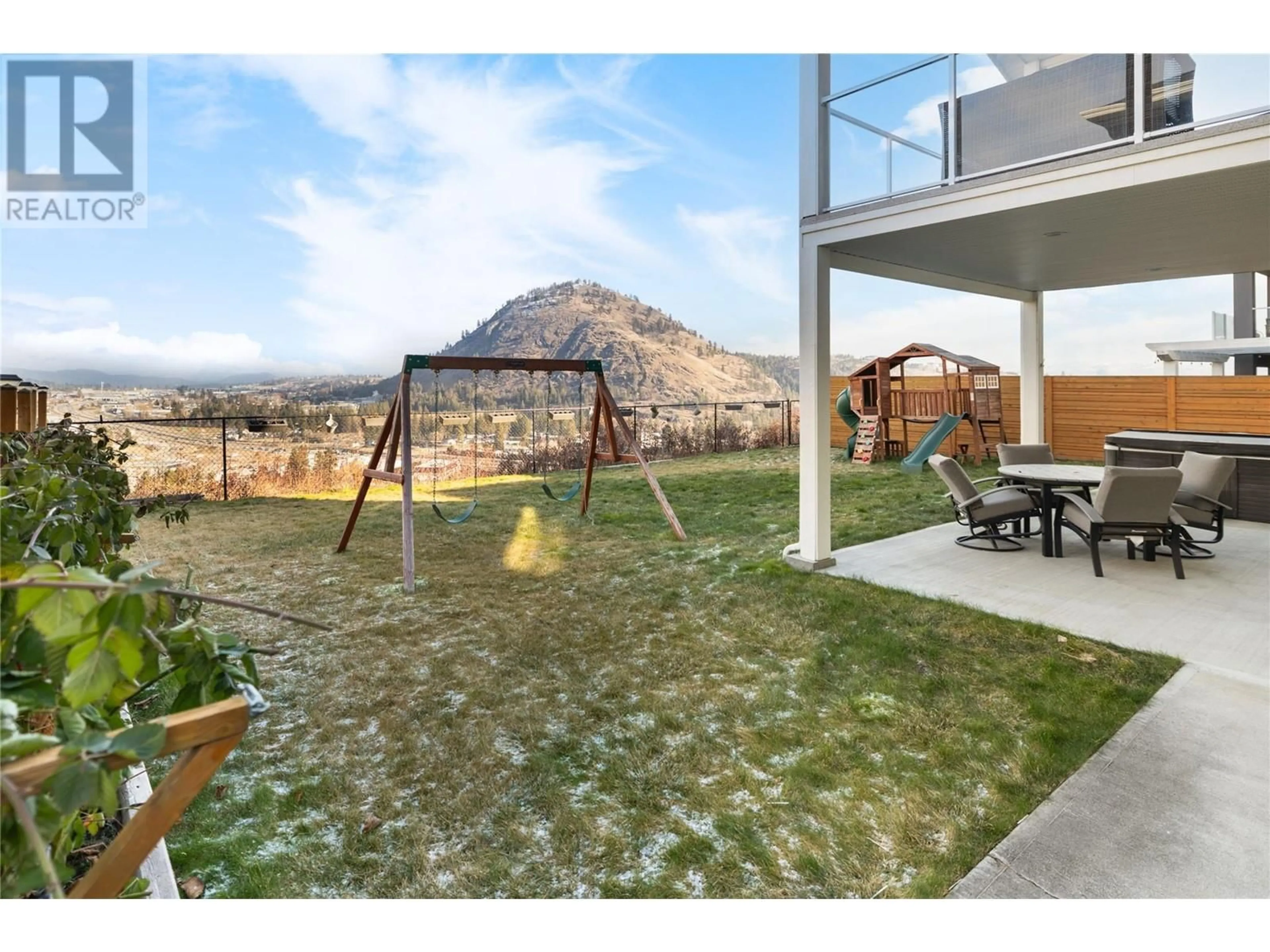 Patio, mountain view for 1942 Upper Sundance Drive, West Kelowna British Columbia V4T1S9