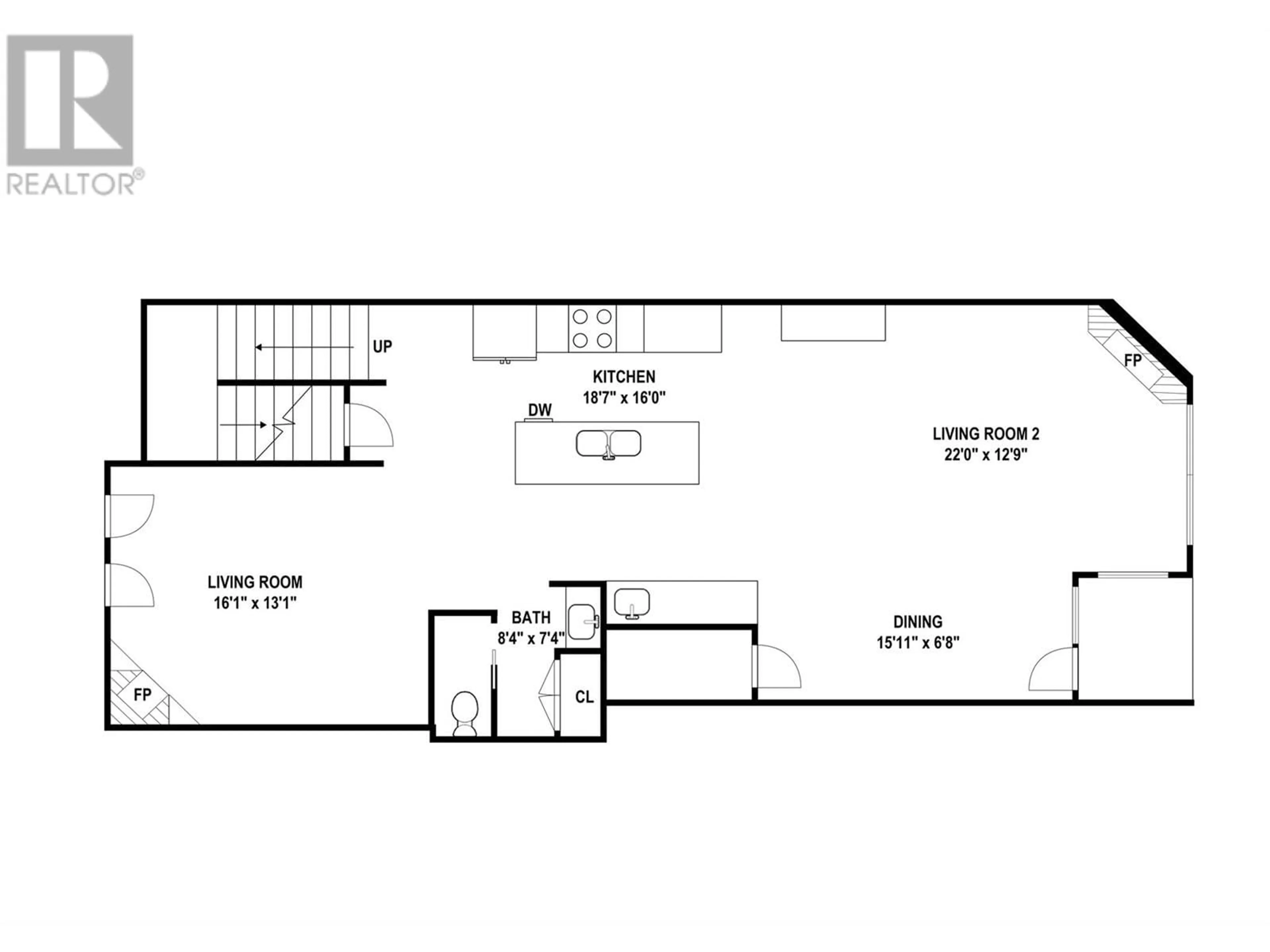Floor plan for 6 - 7360 PORCUPINE ROAD, Big White British Columbia V1P1P3