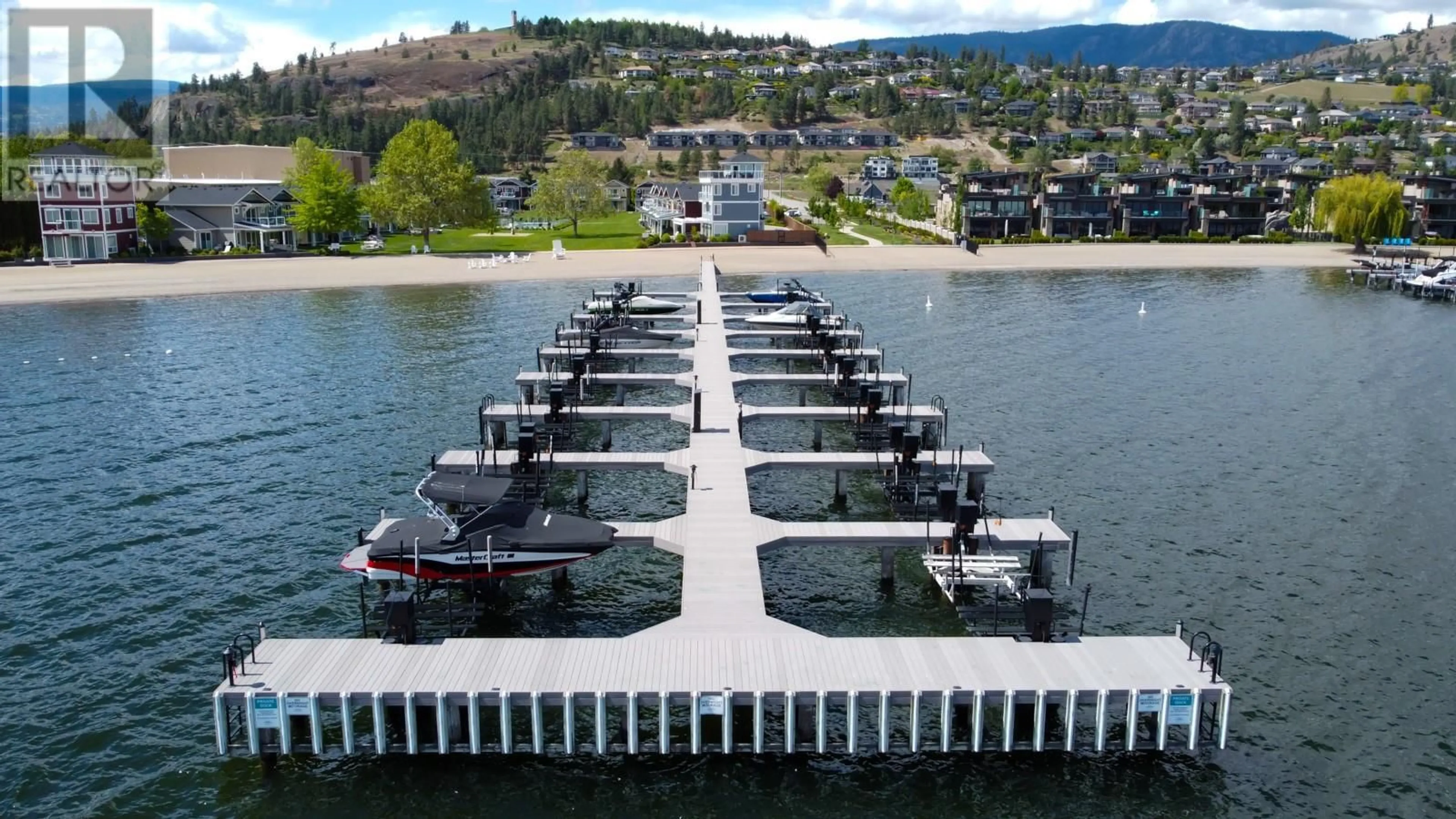 A pic from outside/outdoor area/front of a property/back of a property/a pic from drone, water/lake/river/ocean view for 8 - 3750 WEST BAY ROAD, West Kelowna British Columbia V4T0A4