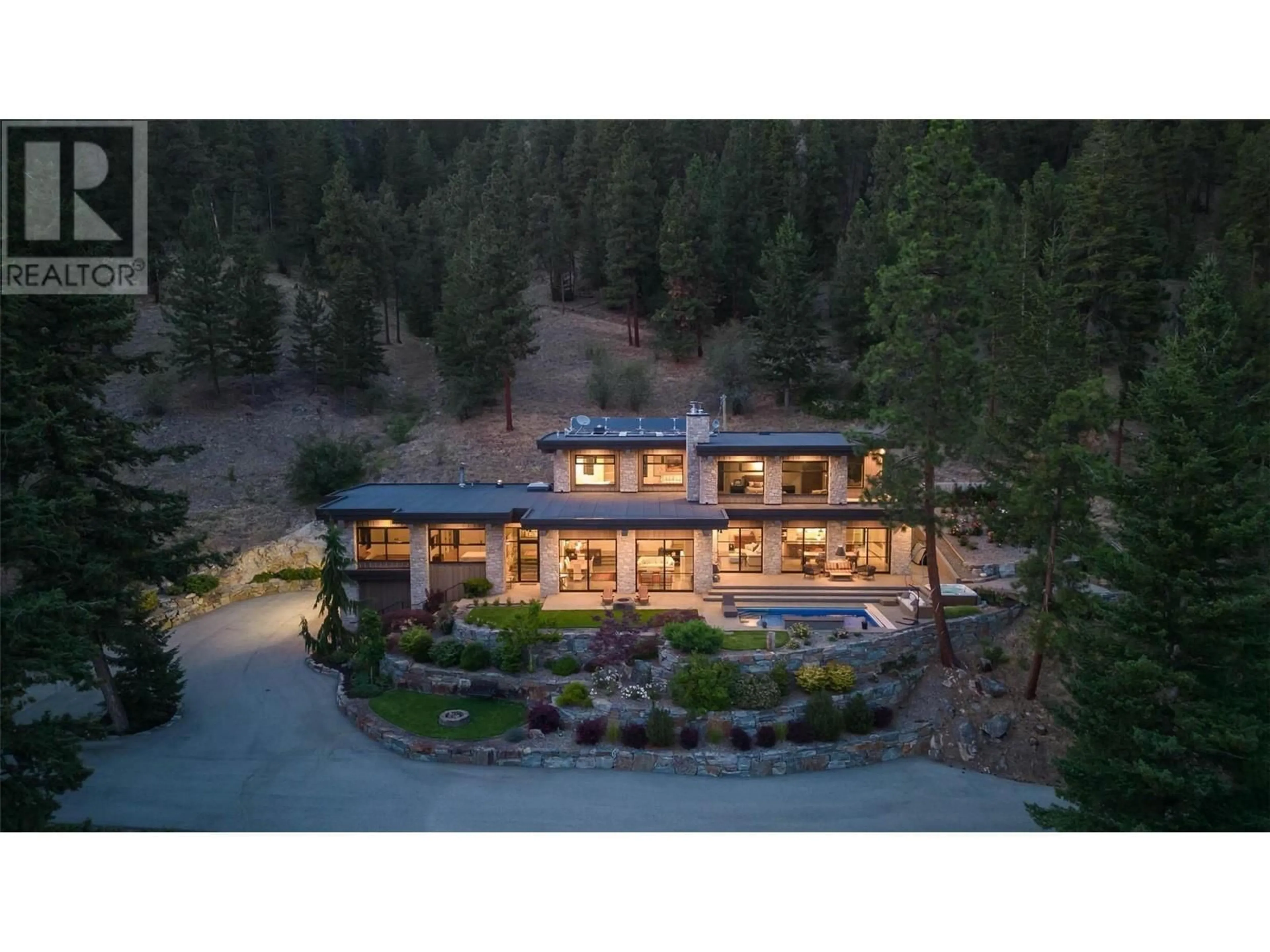 A pic from outside/outdoor area/front of a property/back of a property/a pic from drone, unknown for 26 Commonage Road, Vernon British Columbia V1H1G4