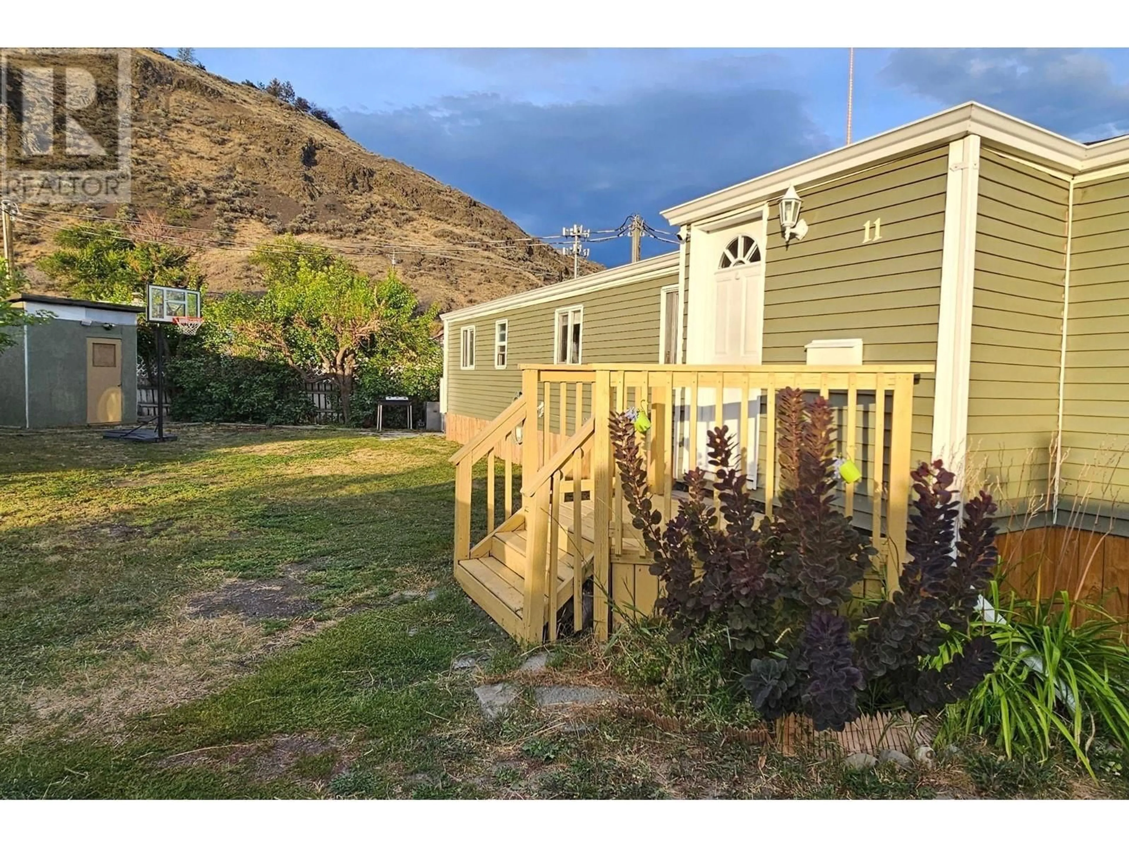 A pic from outside/outdoor area/front of a property/back of a property/a pic from drone, mountain view for 1375 Ord Road Unit# 11, Kamloops British Columbia V2B7V3