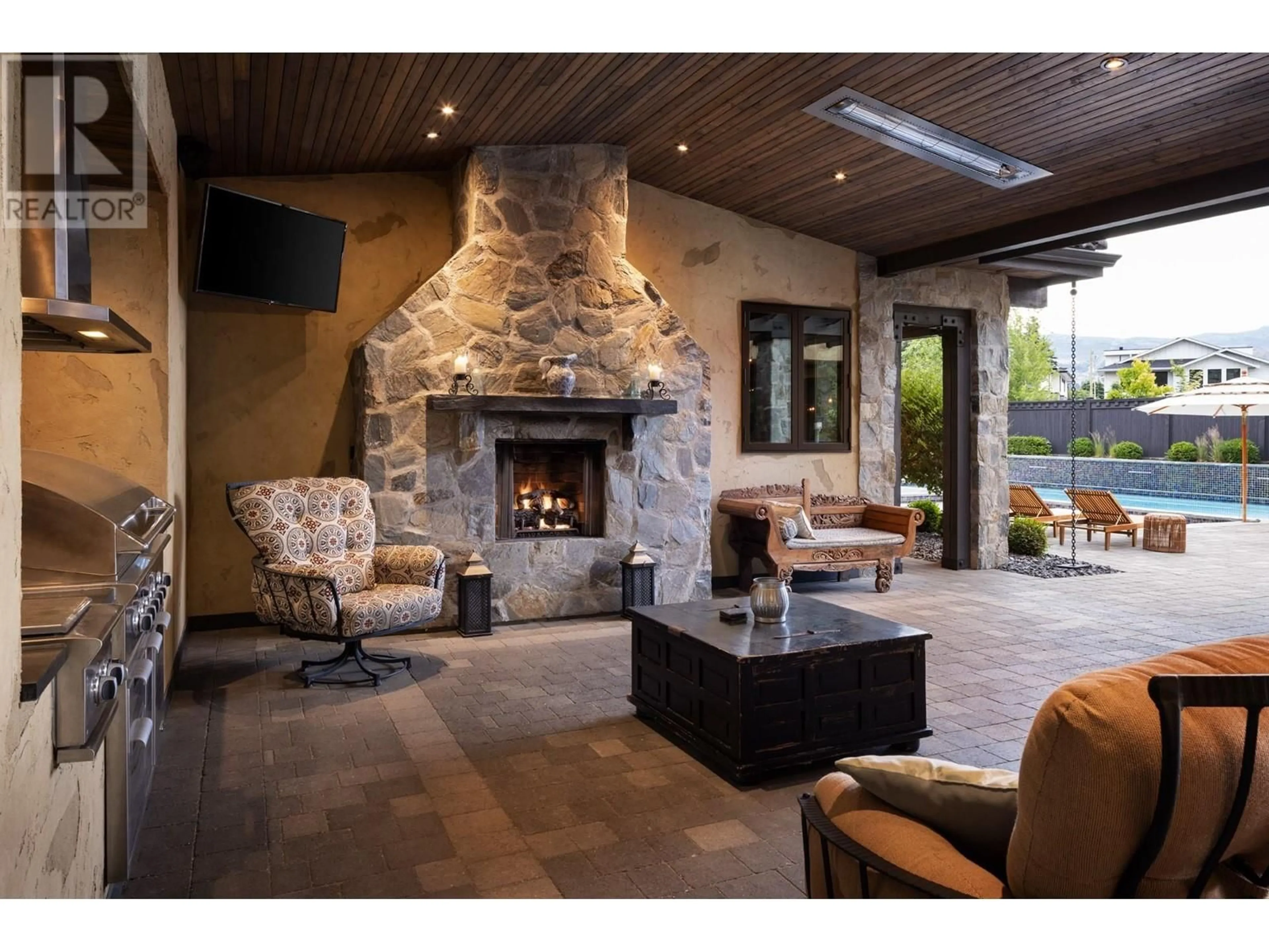 Patio, mountain view for 4383 Hobson Road, Kelowna British Columbia V1W1Y4