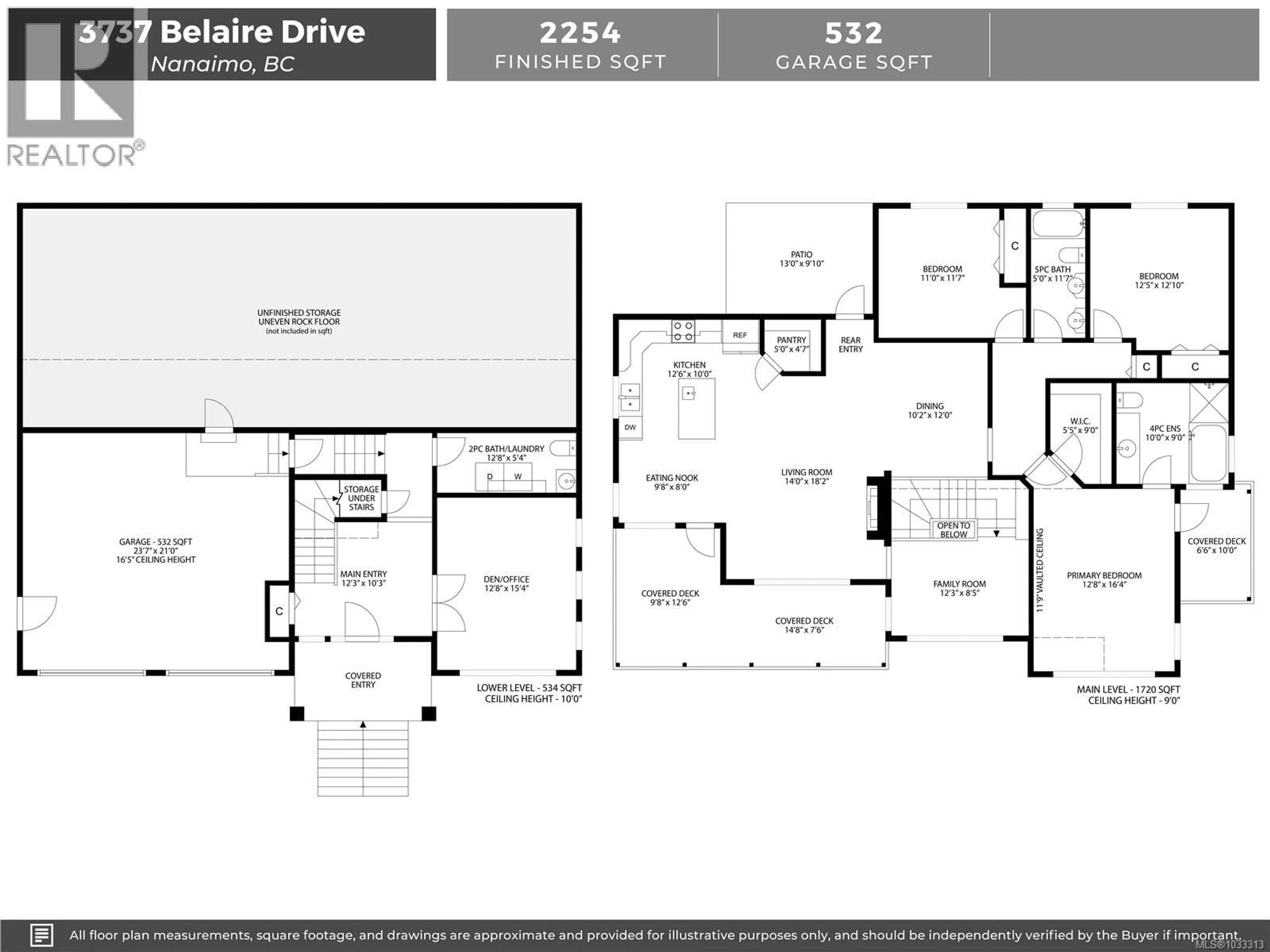 Floor plan for 3737 BELAIRE DRIVE, Nanaimo British Columbia V9T5A1