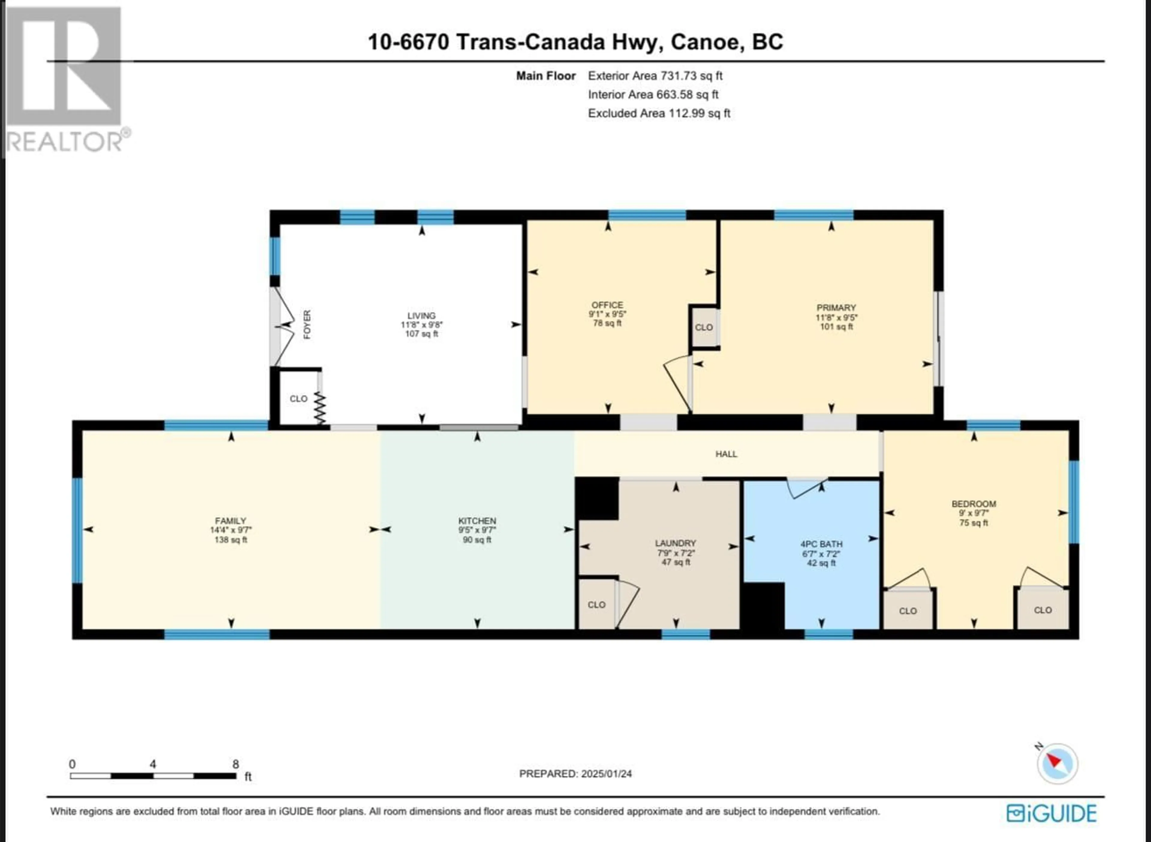 Floor plan for 6670 Trans Canada Highway NE Unit# 10, Canoe British Columbia V0E1K0