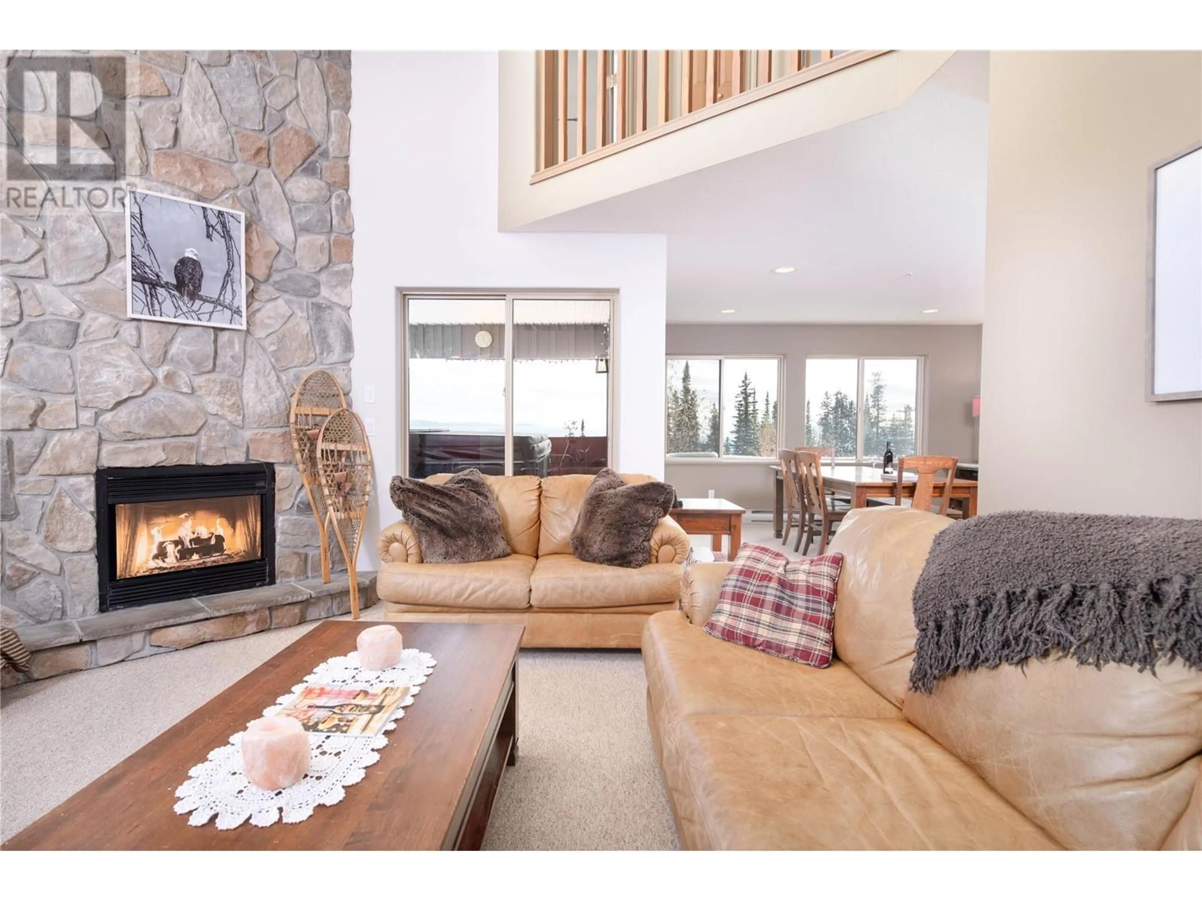 Living room with furniture, unknown for 4849 snowpines Road Unit# d, Big White British Columbia v4x1h6